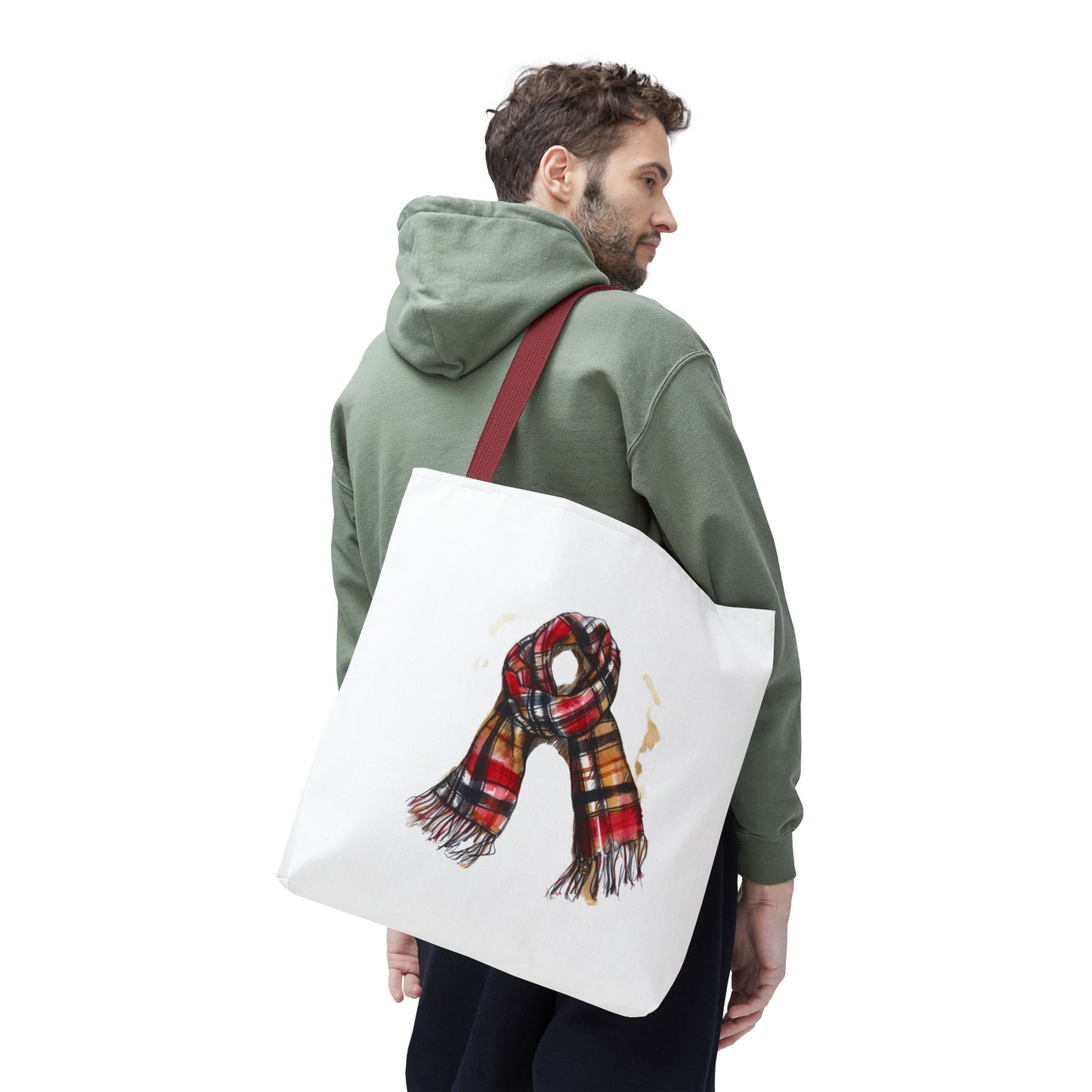 Cozy Scarf Tote Bag - Winter Essential, Perfect Gift for Her, Holiday Shopping, Stylish Storage, Fashion Accessory