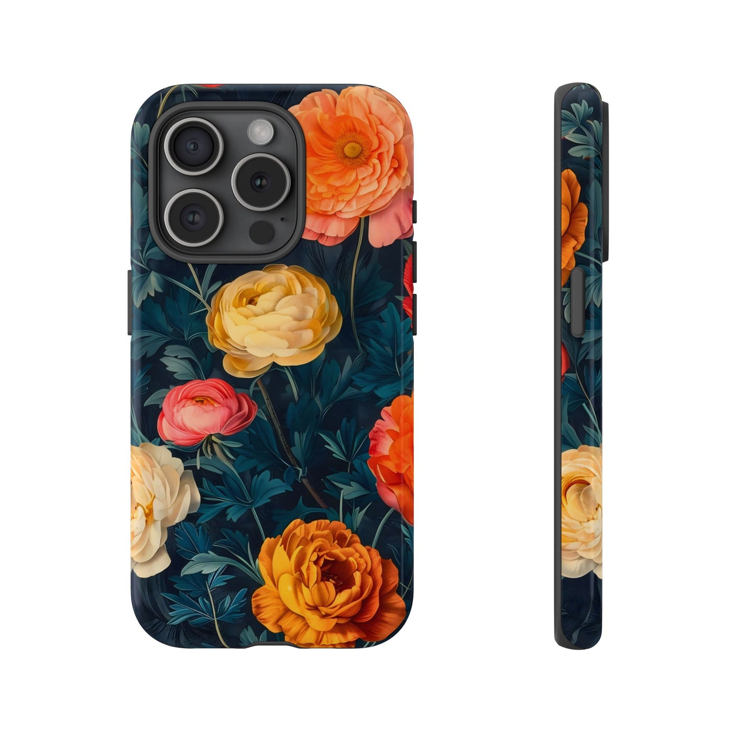 Floral Phone Case - Tough Cases, Stylish Protection, Gift for Flower Lovers, Customizable Cover, Floral Design Mobile Accessory