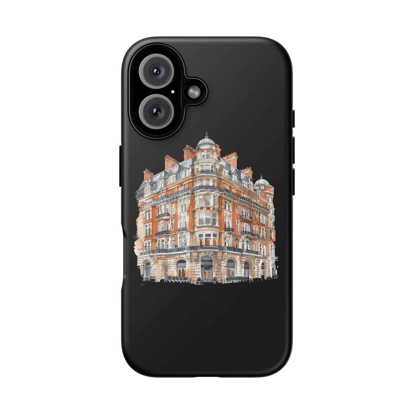 Cityscape Phone Case, Tough Phone Cover, Urban Art Case, Vintage Architecture Design, Gift for Travelers, Stylish Phone Accessory