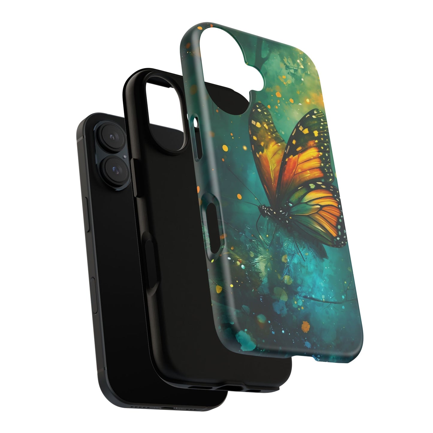 Colorful Butterfly Phone Case, Tough Cases for iPhone and Samsung, Cute Tech Accessories, Nature Lovers Gift, Vibrant Floral Design