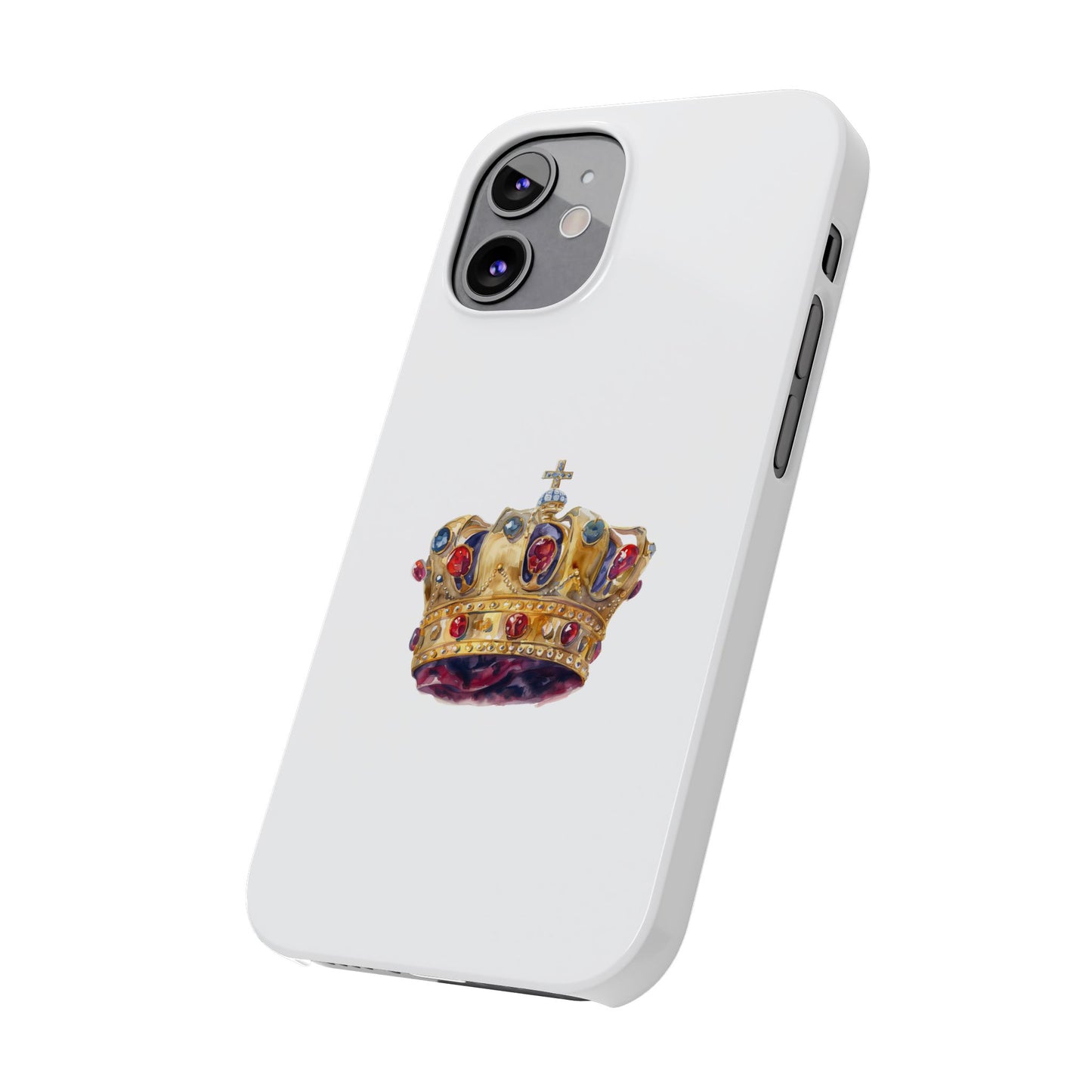 Royal Crown Slim Phone Cases | Elegant Phone Cover, Gifts for Her, Phone Accessories, Holiday Gift, Unique Design
