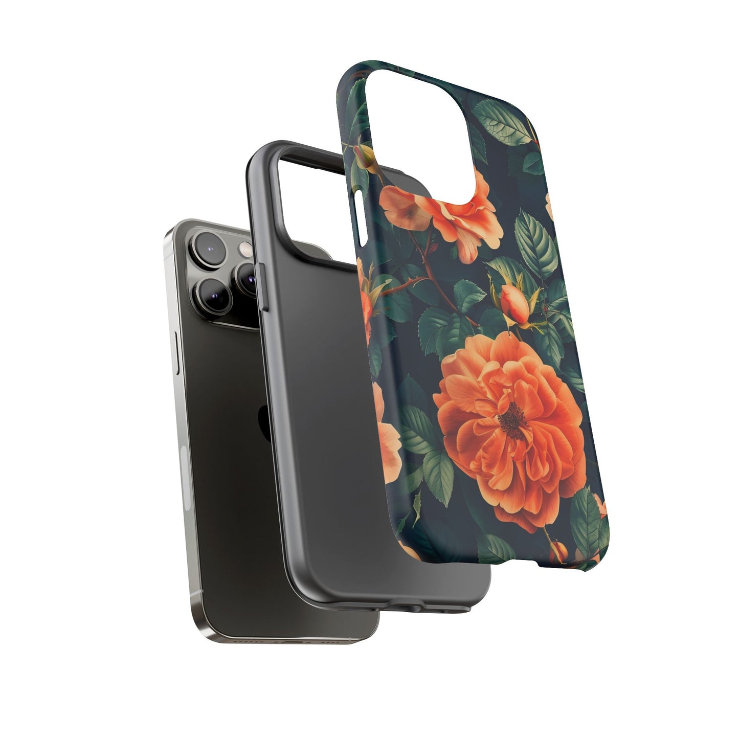 Floral Phone Case, Tough Cases for Nature Lovers, Botanical Design, Phone Protection, Gift for Her, Trending Floral Accessories