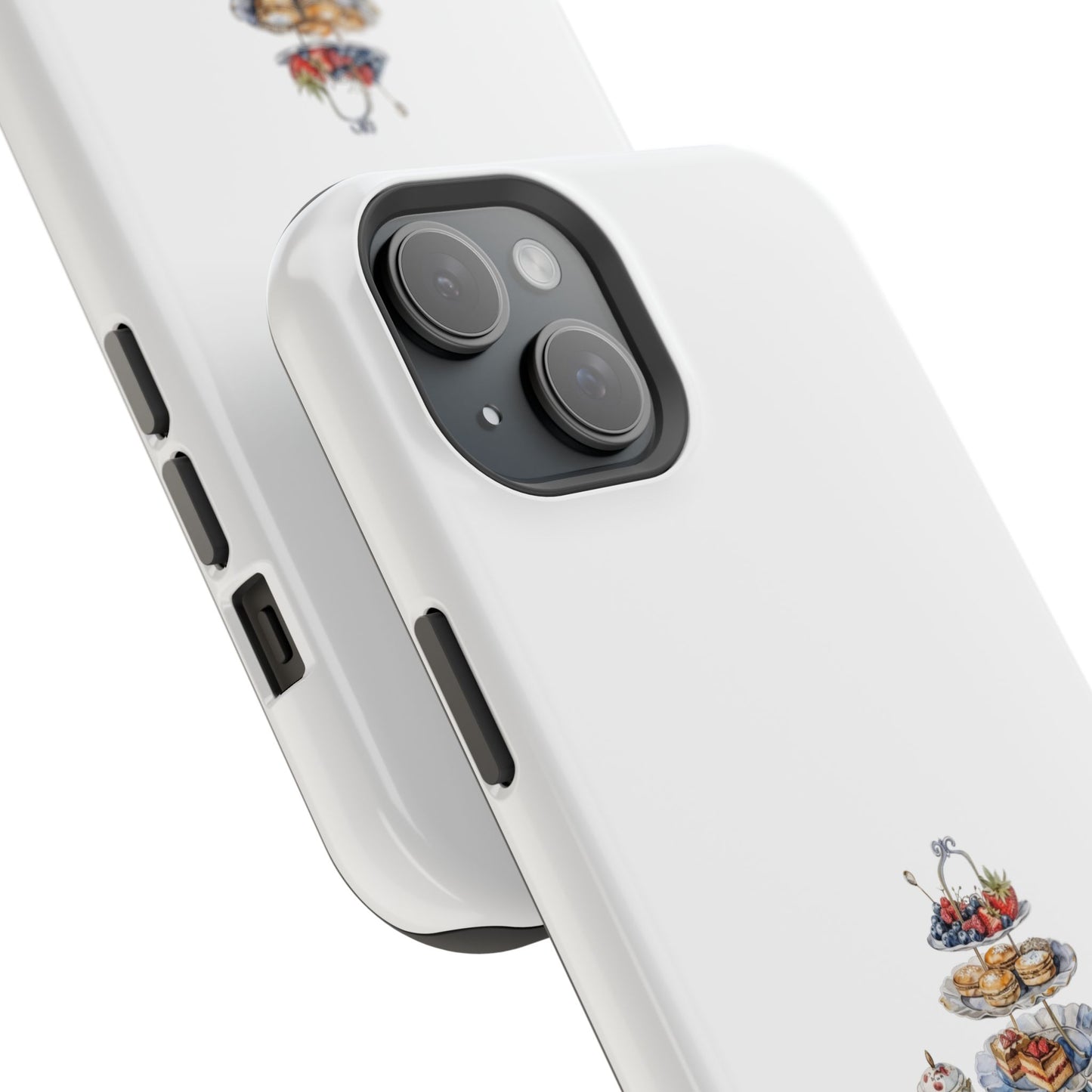 Elegant Tea Party Magnetic Phone Case, Cute Animal Design, Gift for Tea Lovers, Unique Smartphone Accessory, Kitchen Decor
