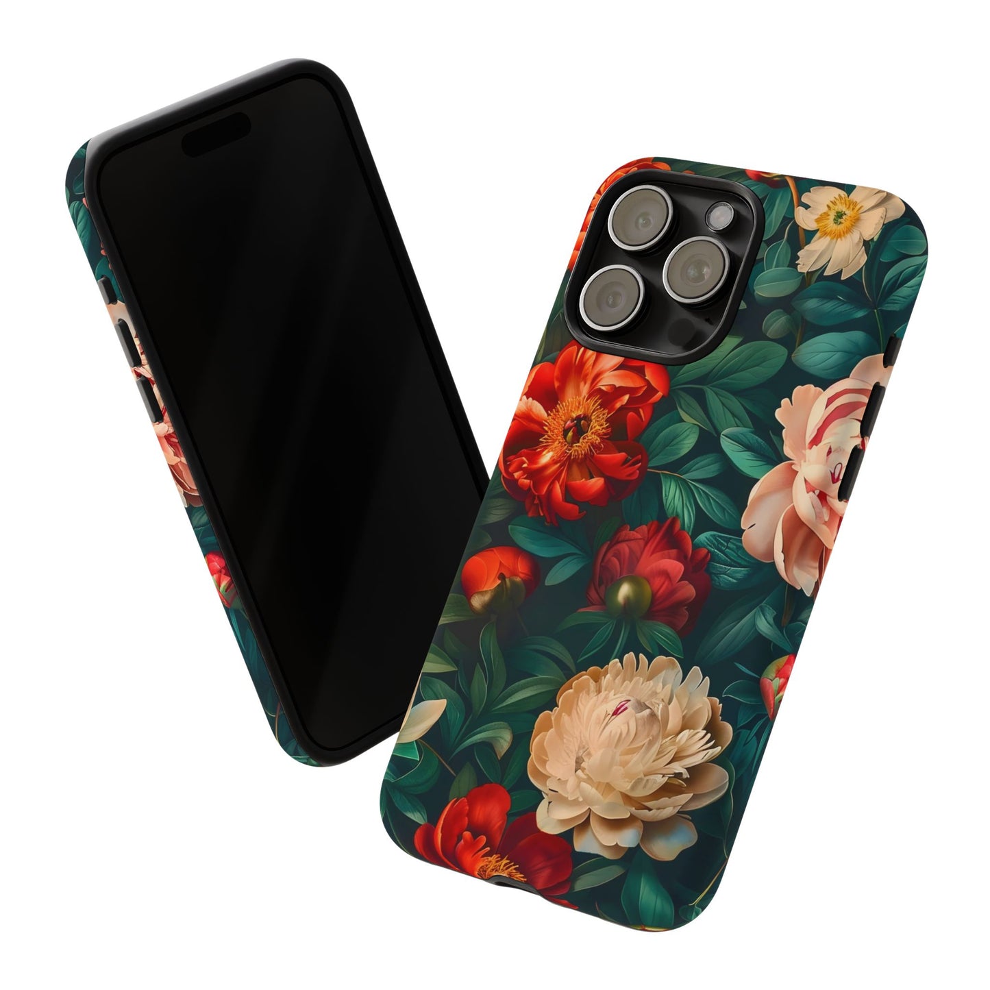 Floral Phone Case - Tough Cases, Vibrant Protection, Gift for Her, Cute Floral Design, Trendy Accessory, Perfect for Spring