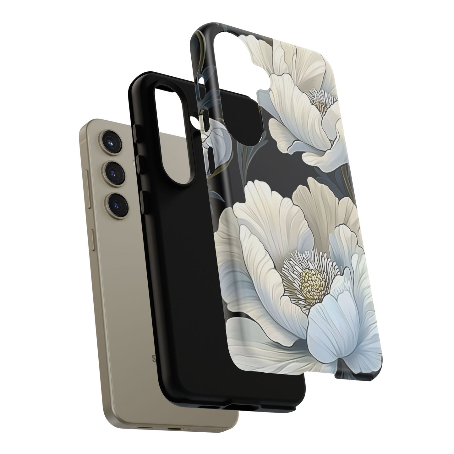 Floral Phone Case, Tough Cases for Women, Stylish Phone Cover, Floral Design Phone Protector, Nature Inspired Tech Accessories