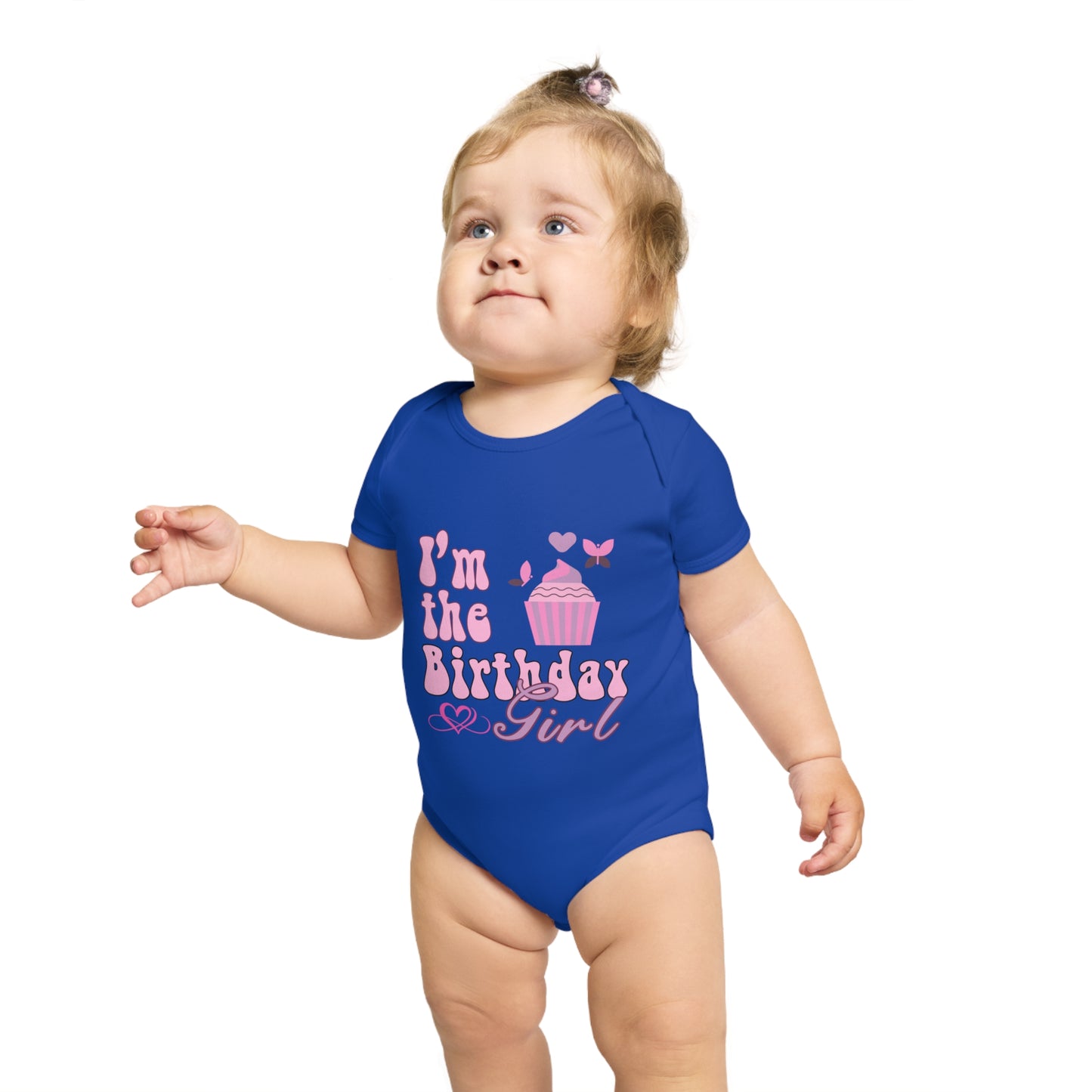 Birthday Girl Short Sleeve Baby Bodysuit - Cute Infant Onesie for Celebrations