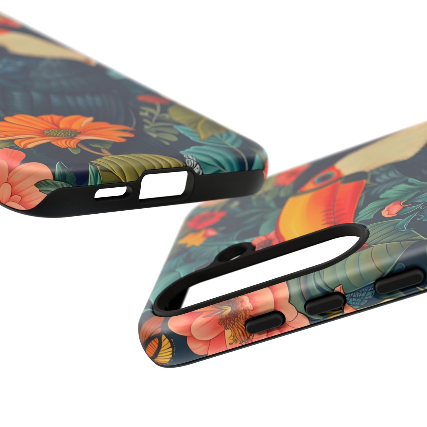 Tropical Toucan Phone Case - Cute Animal Design, Nature Lover Gift, Floral Pattern, Bird Lover Accessory, Summer Vibes