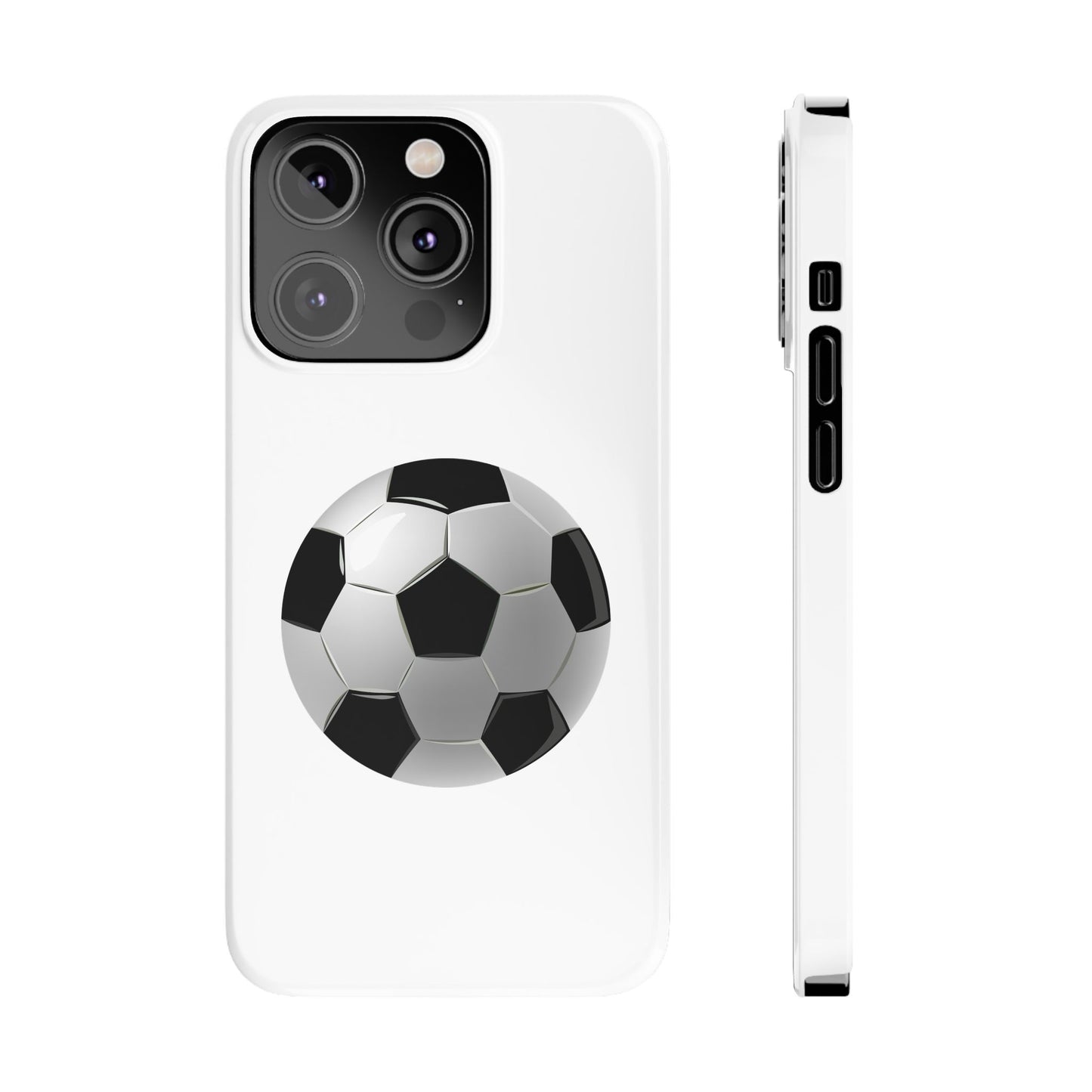 Soccer Ball Slim Phone Cases - Perfect for Sports Lovers, Gift for Athletes, Birthday Present, Stylish Accessories, Phone Protection