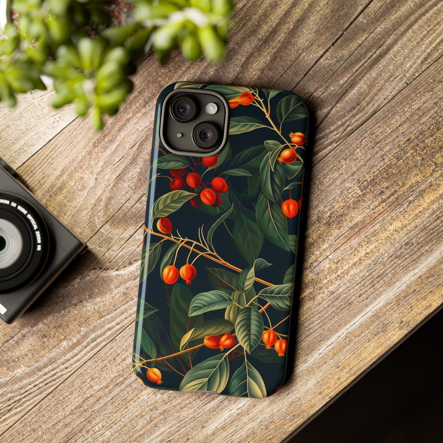 Tough Cases, Floral Phone Case, Nature-Inspired Tech, Unique Gift, Phone Accessory, Botanical Design, Fall Vibes