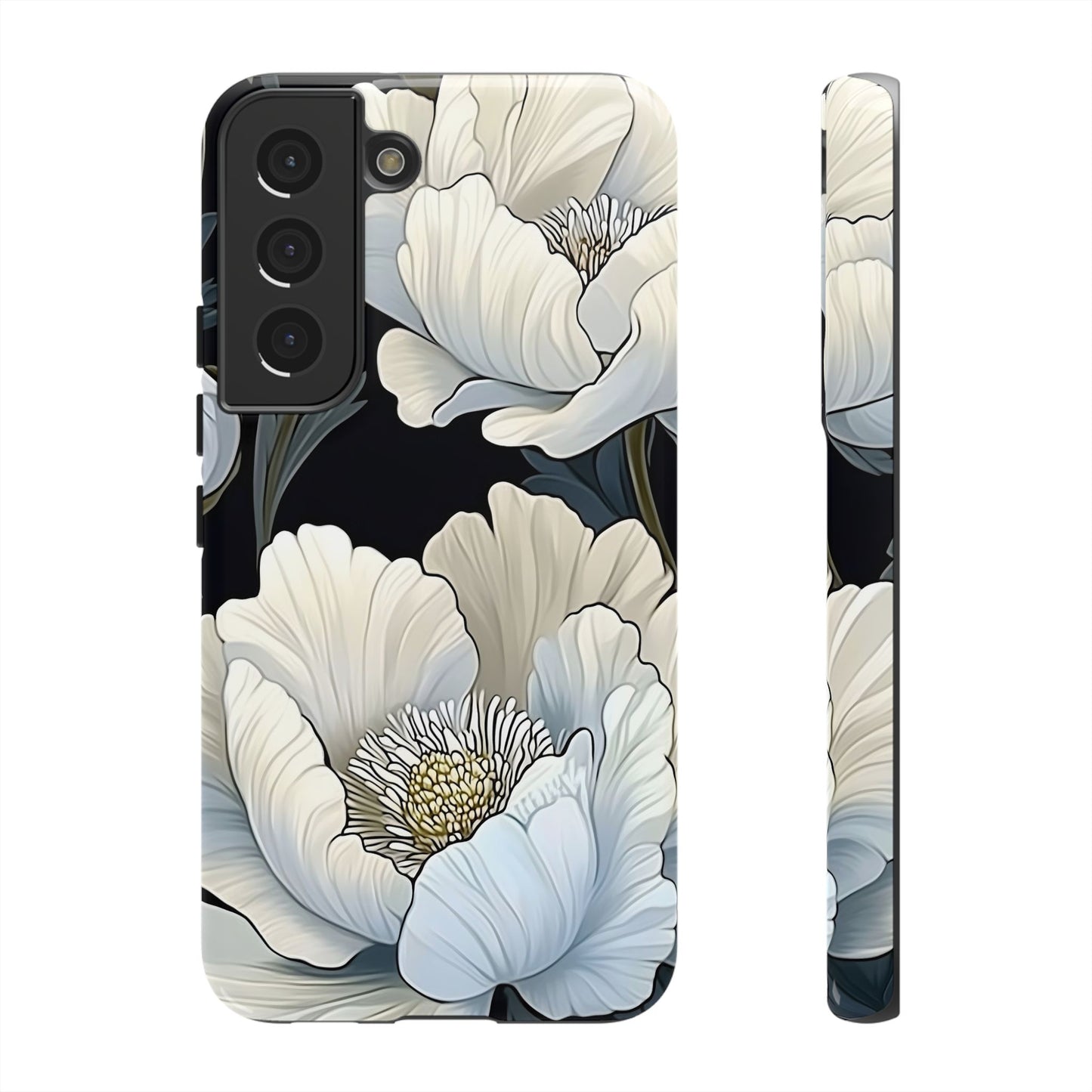Floral Phone Case, Tough Cases for Women, Stylish Phone Cover, Floral Design Phone Protector, Nature Inspired Tech Accessories