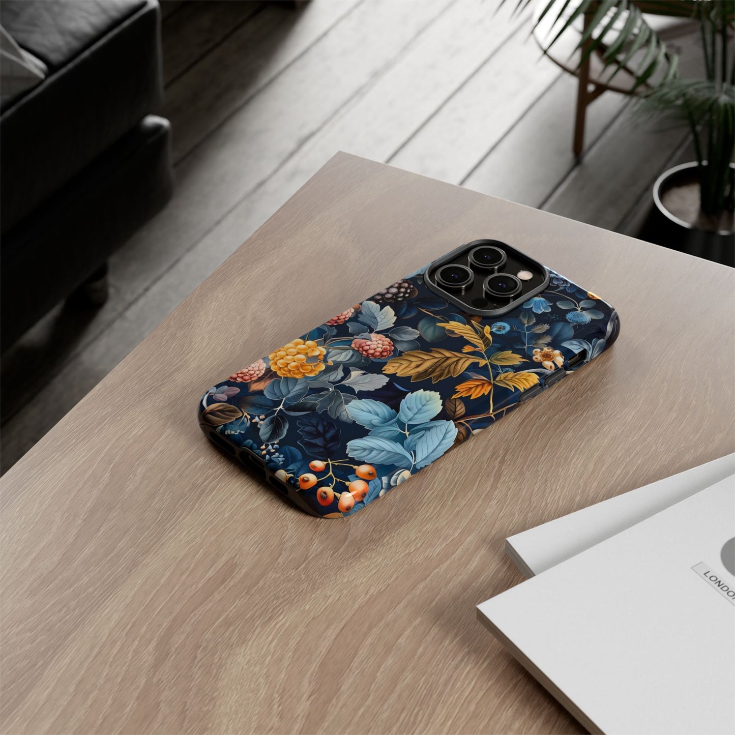 Floral iPhone Case, Tough Phone Cover, Nature-inspired Accessory, Gift for Her, Trendy Protection Case