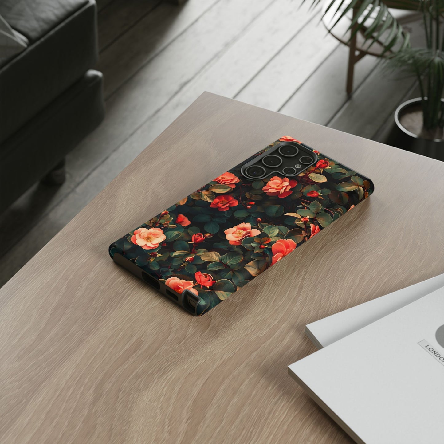 Floral Phone Case - Elegant Floral Design, Tough Protective Case, Perfect Gift for Her, Trendy Phone Accessories, Mother’s Day, Birthday