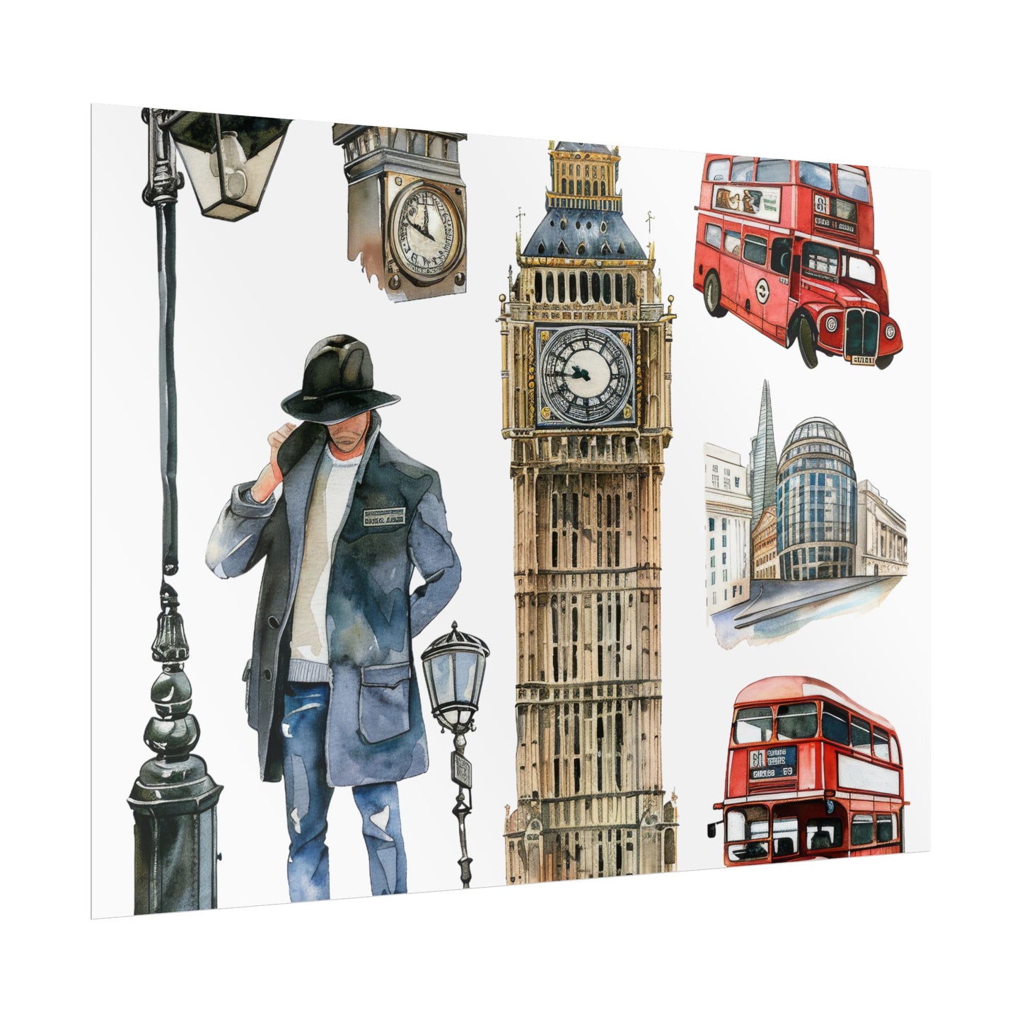 London themed Rolled Posters