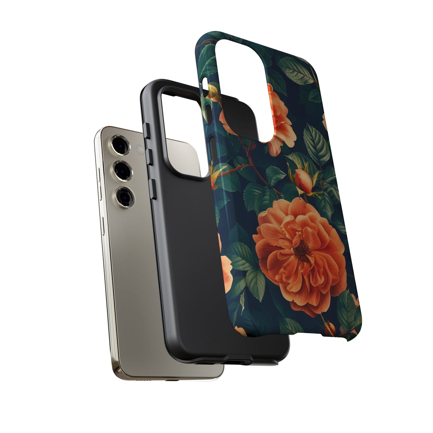 Floral Phone Case, Tough Cases for Nature Lovers, Botanical Design, Phone Protection, Gift for Her, Trending Floral Accessories