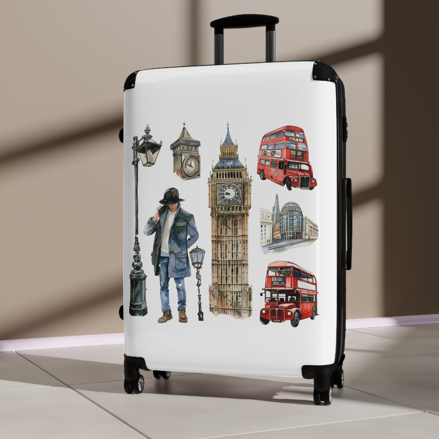 Scones & Tea Watercolor Suitcase