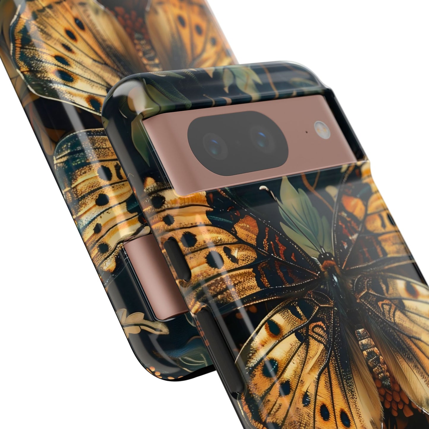 Butterfly Floral Phone Case, Tough Cases, Protective Cover, Unique Gift, Nature Lover, Art Print, Spring Decor