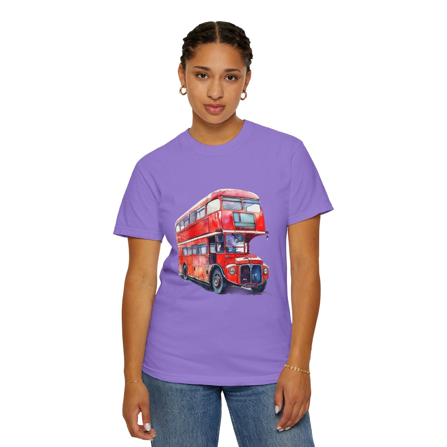 Unisex Garment-Dyed T-shirt - London’s Pride: The Iconic Red Bus