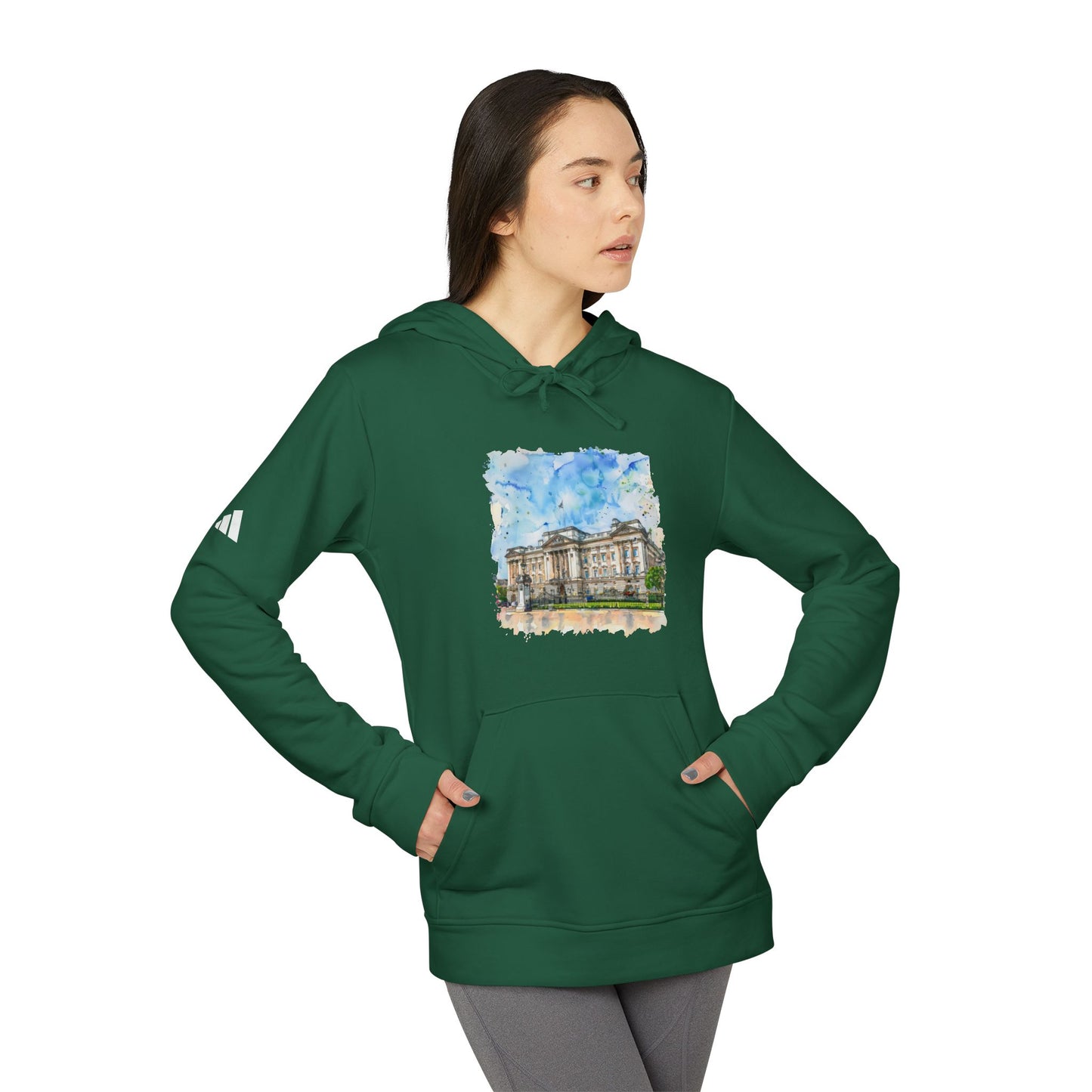 adidas Unisex Fleece Hoodie - British Nature Landscapes and Natural Beauty