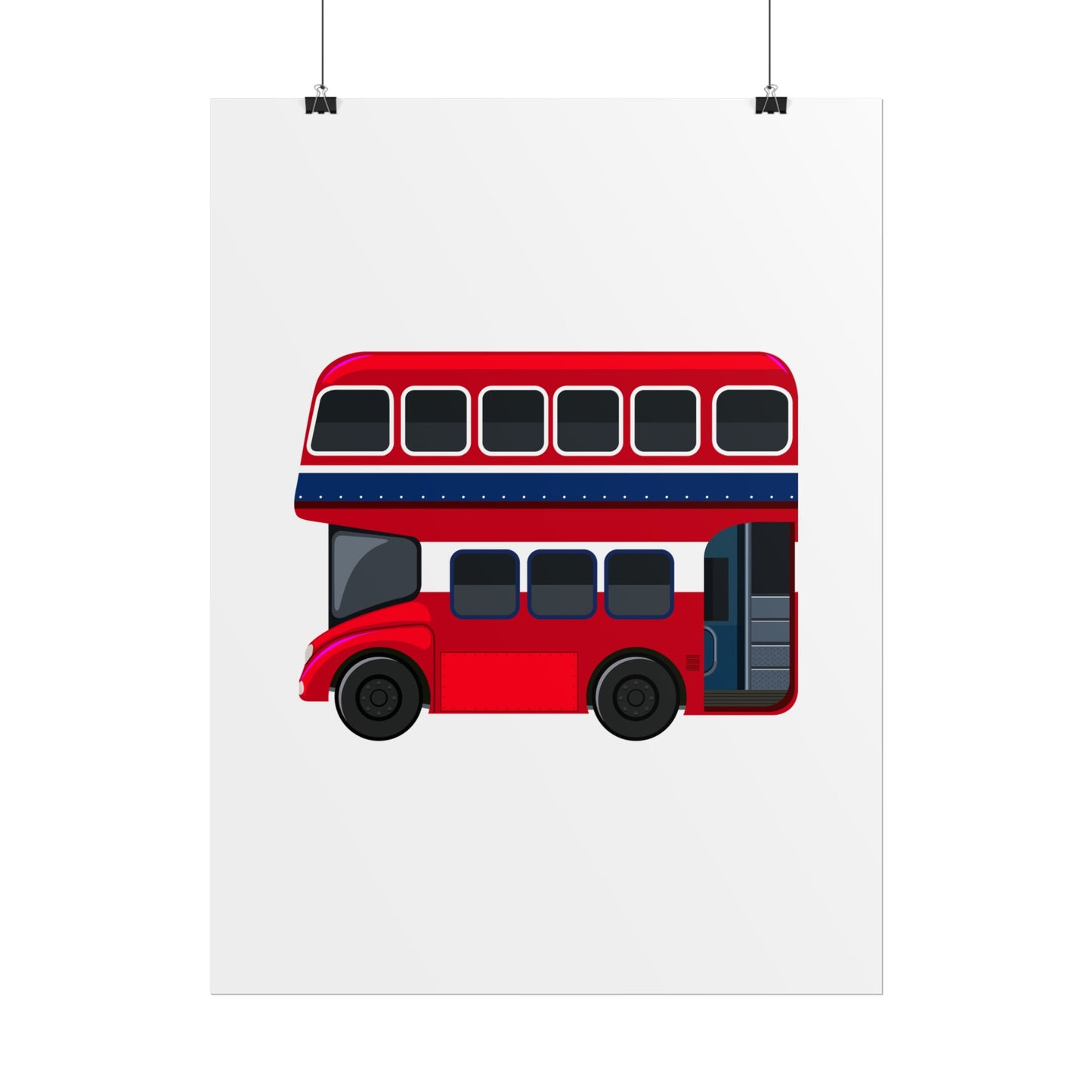 Red Double Decker Bus Rolled Posters