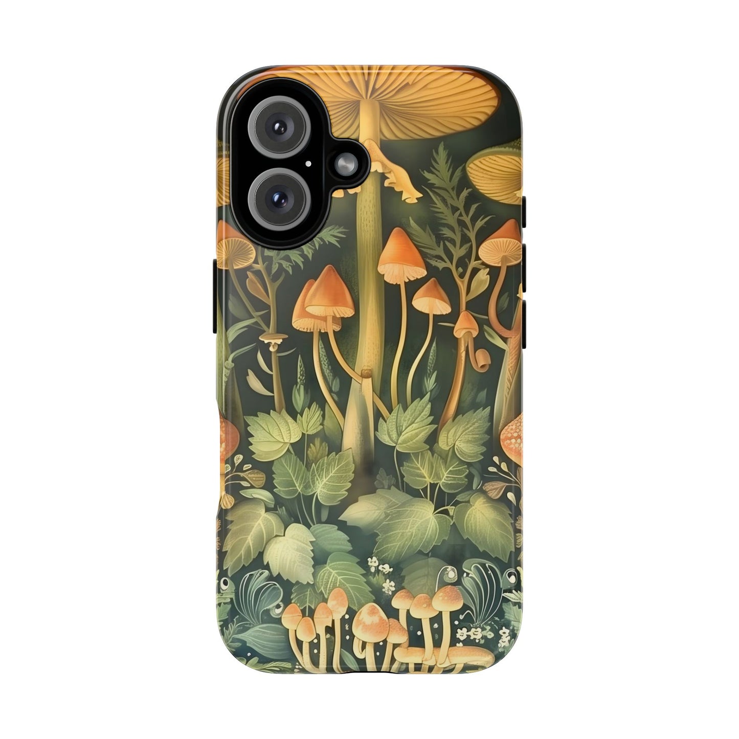 Mushroom Forest iPhone Case, Tough Cases for Nature Lovers, Vibrant Phone Accessories, Unique Gift for Him/Her, Eco-Friendly Style