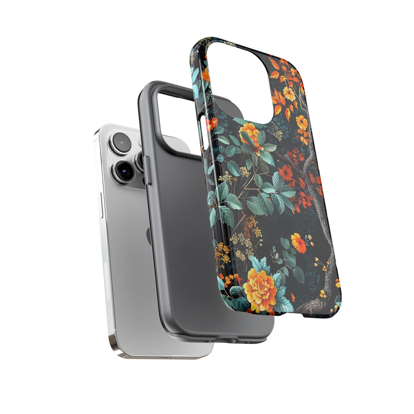 Floral Phone Case | Tough Cases, Protective Cover, Gift for Her, Autumn Vibes, Floral Phone Accessory, Unique Design