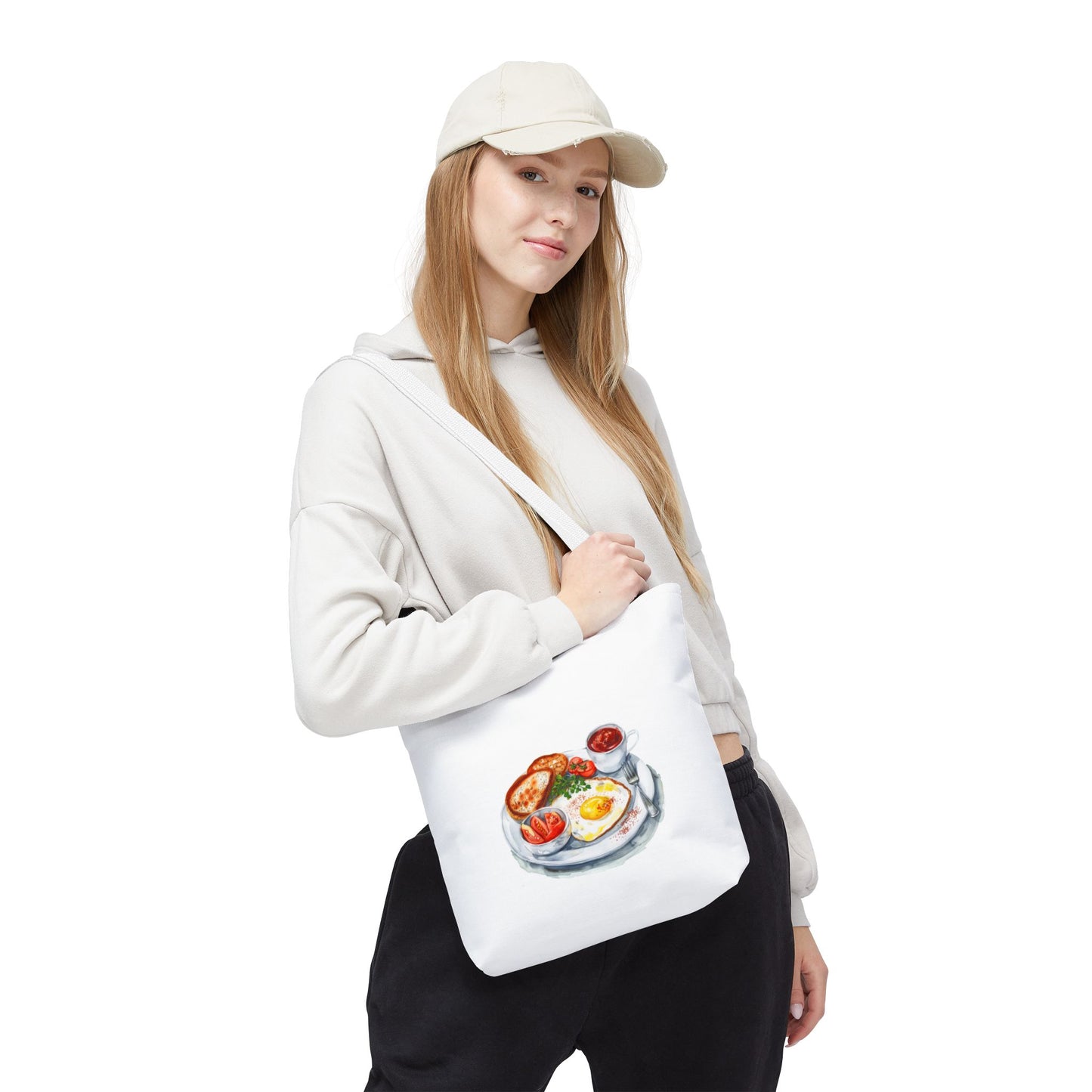 Breakfast Lovers Tote Bag, Art Tote, Foodie Gift, Market Bag, Designed for Brunch Enthusiasts, Perfect for Grocery Shopping