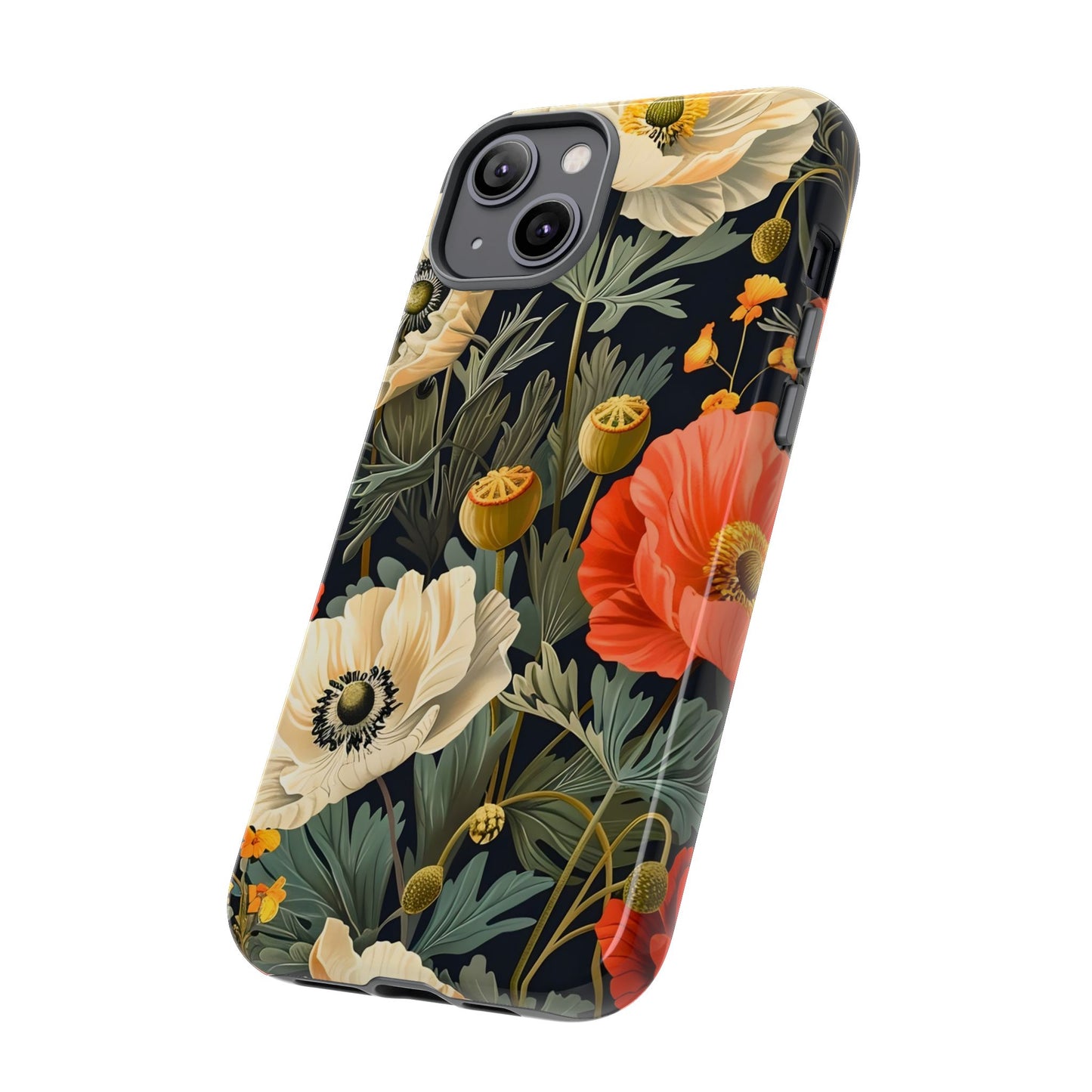 Floral Phone Case - Tough Cases with Vibrant Garden Design, Phone Accessory, Gift for Her, Spring Style, Nature Lover