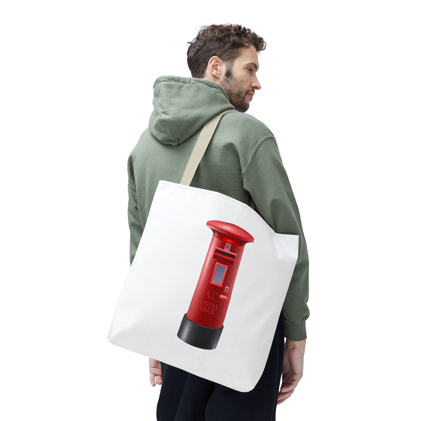 Vintage Post Box Tote Bag, Perfect for Postage Lovers, Everyday Use, Gift Idea for Holidays, Eco-Friendly Carryall