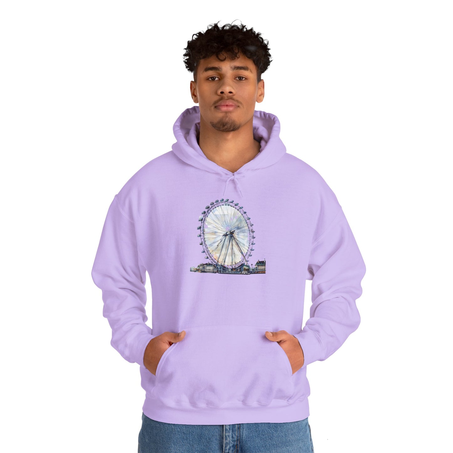 Unisex Heavy Blend™ Hooded Sweatshirt - Iconic London Eye