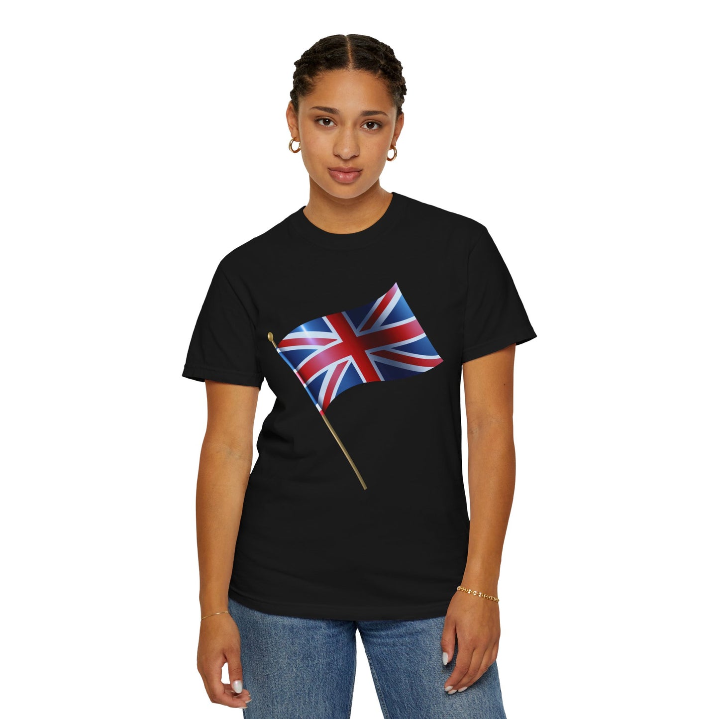 Unisex Garment-Dyed T-shirt - Emblem of Unity - The British Flag