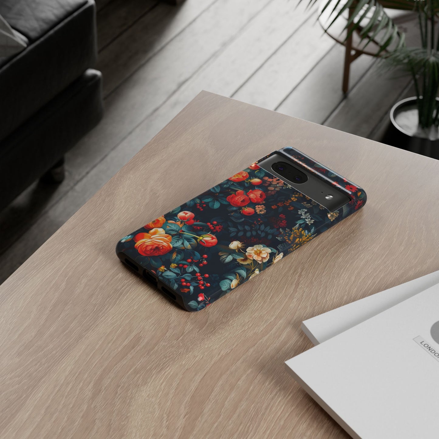 Floral Phone Case - Tough Cases, iPhone Protection, Elegant Floral Design, Gift for Her, Stylish Tech Accessory