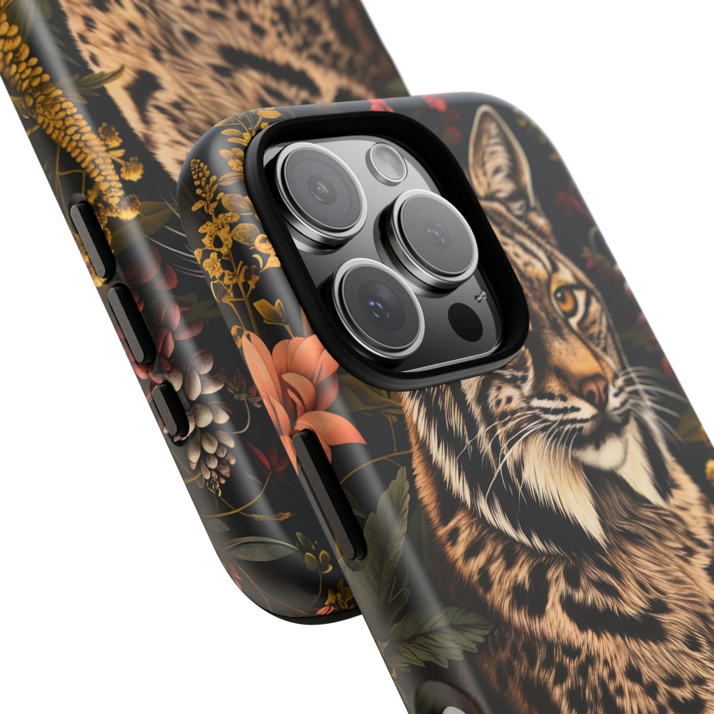 Wildlife Phone Case with Lynx Design, Tough Cases, Animal Lovers Gift, Nature Inspired Accessories, Unique Tech Protection
