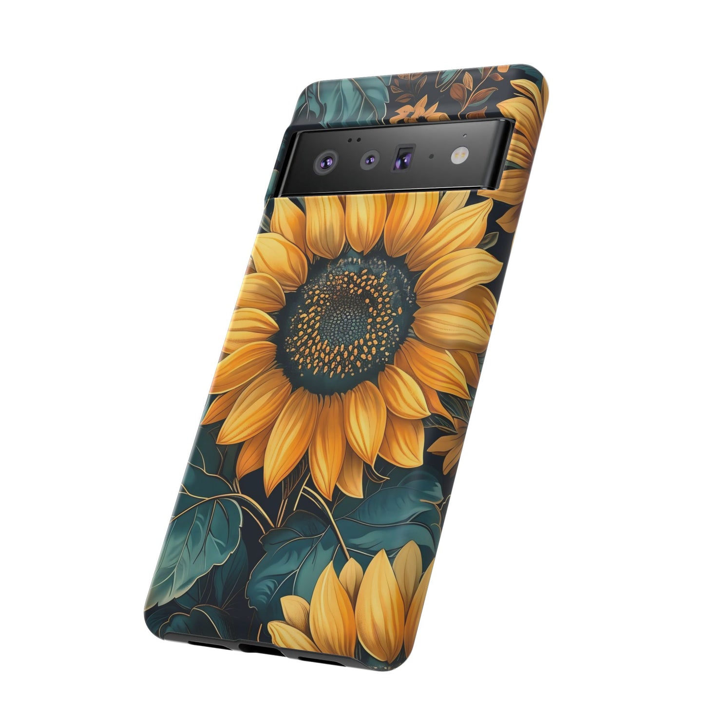 Sunflower Phone Case - Bright Floral Design, Stylish Tough Cover for Sunflower Lovers, Gift for Plant Enthusiasts, Mom Gift, Nature Lovers