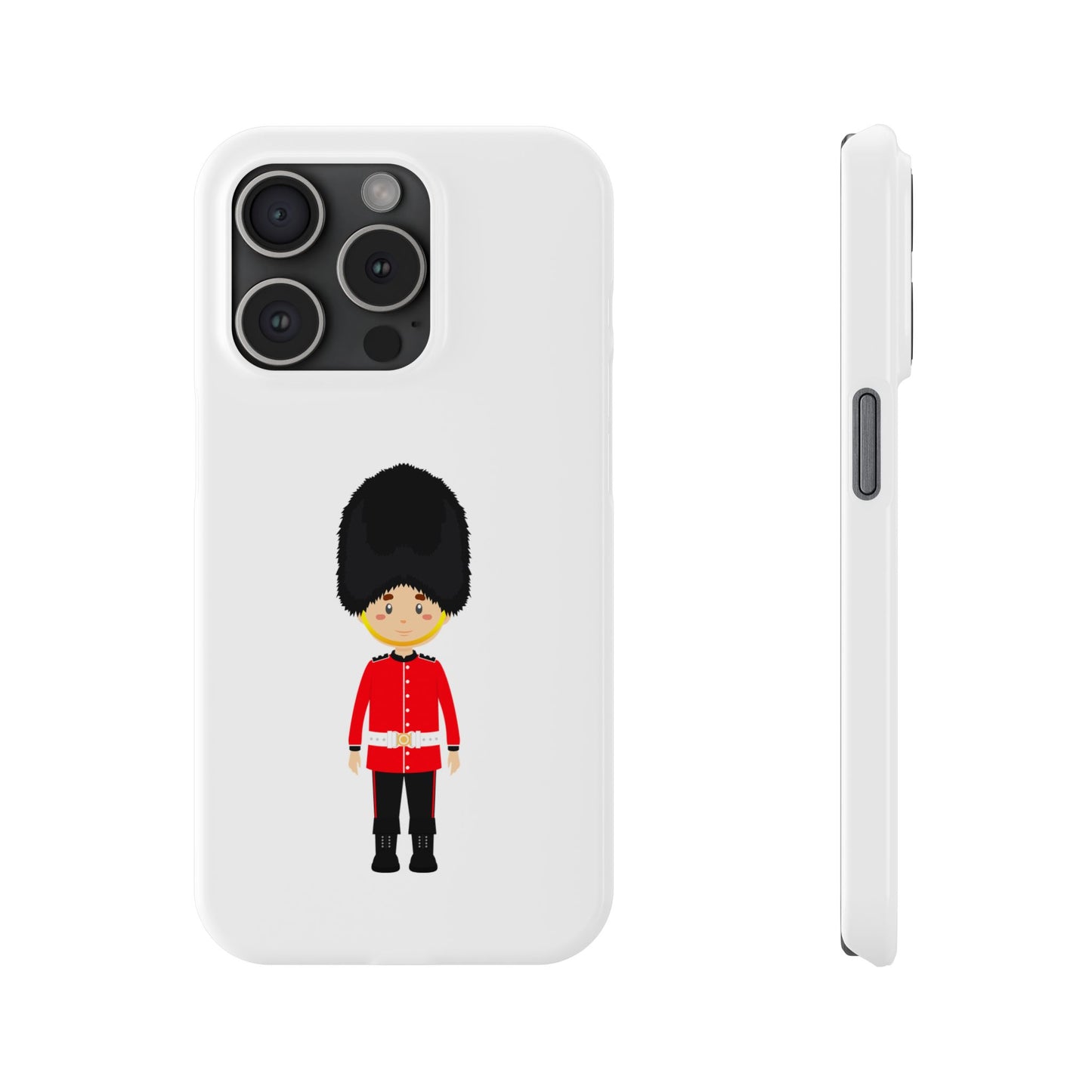 Adorable Guard Slim Phone Cases | Cute Phone Cover, Unique Gift, London Theme, Kid-Friendly Design, Cheerful Accessory