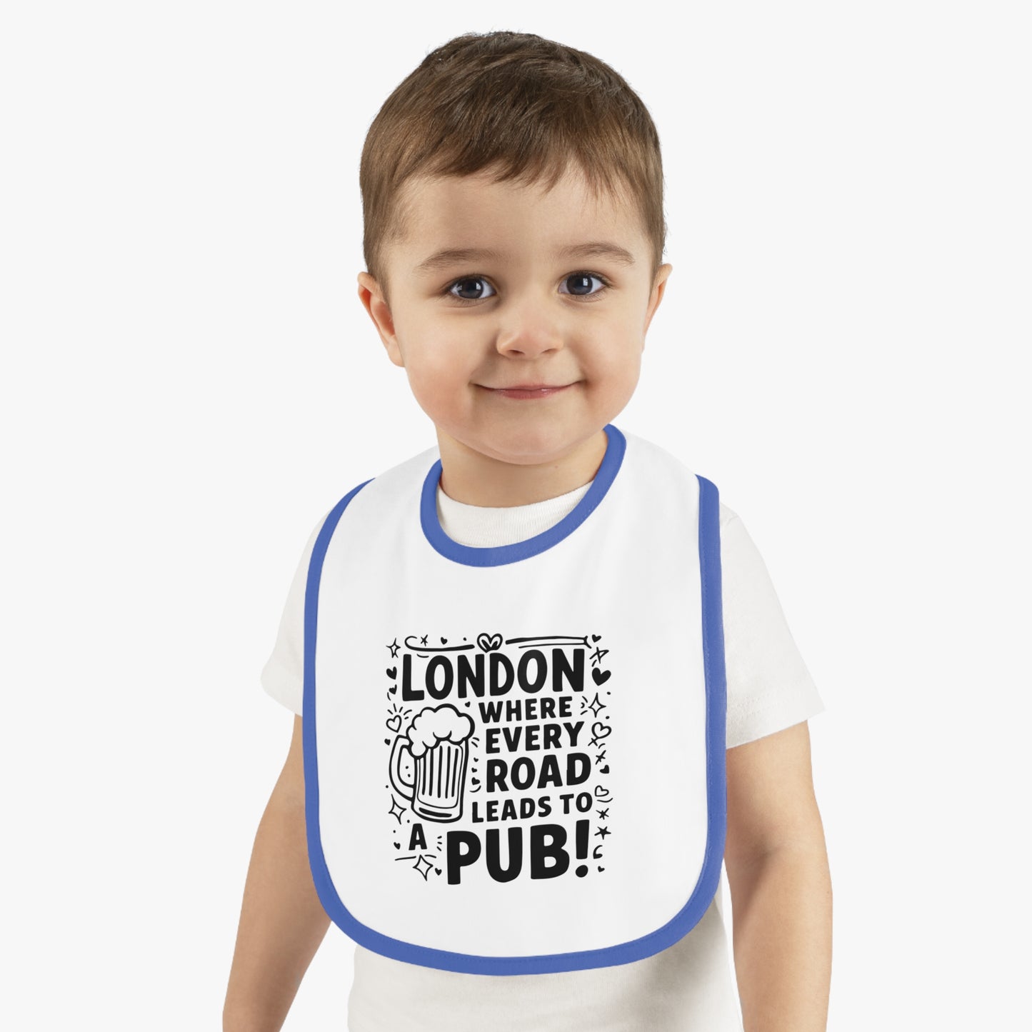 London Pub Themed Baby Bib, Cute Baby Gift, Baby Shower Present, Funny Bib, Newborn Accessory, Toddler Bibs, Baby Apparel