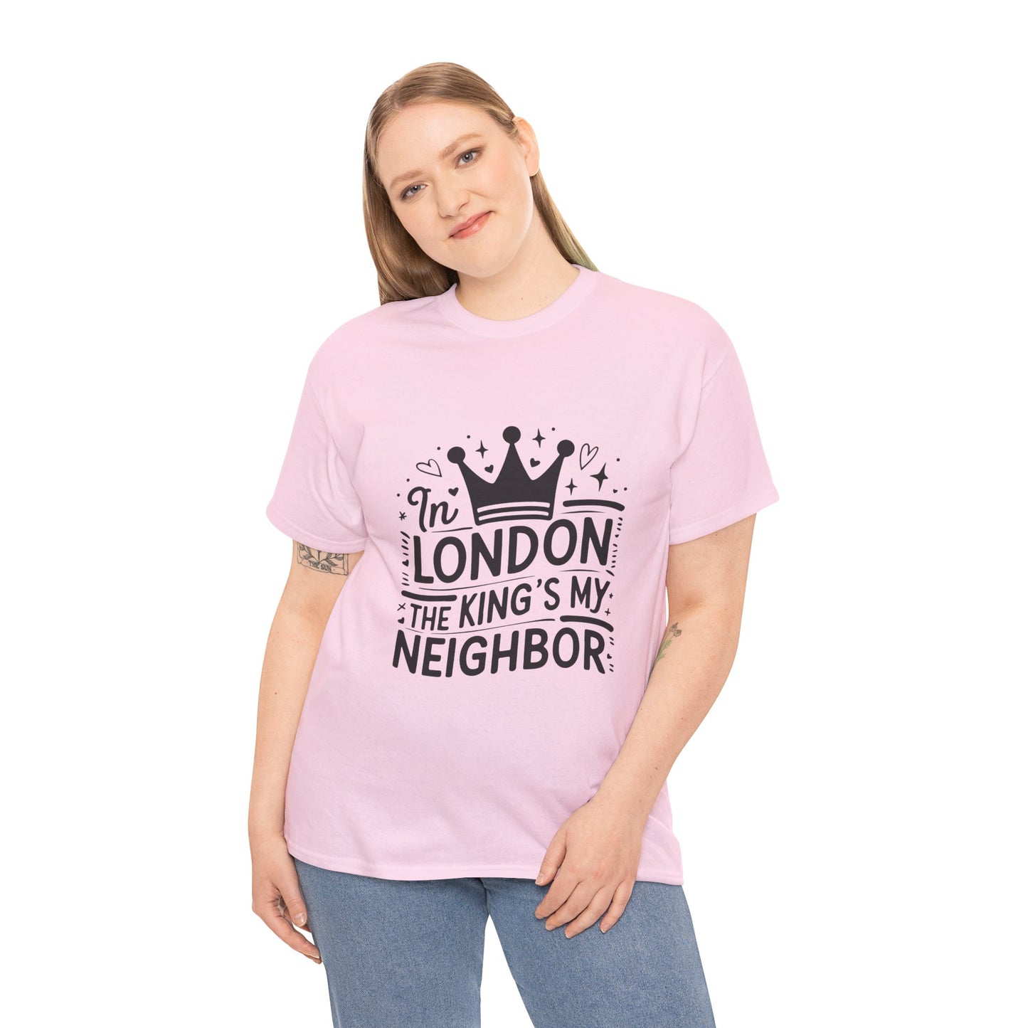 Unisex Heavy Cotton Tee - In London King's my Neighbour