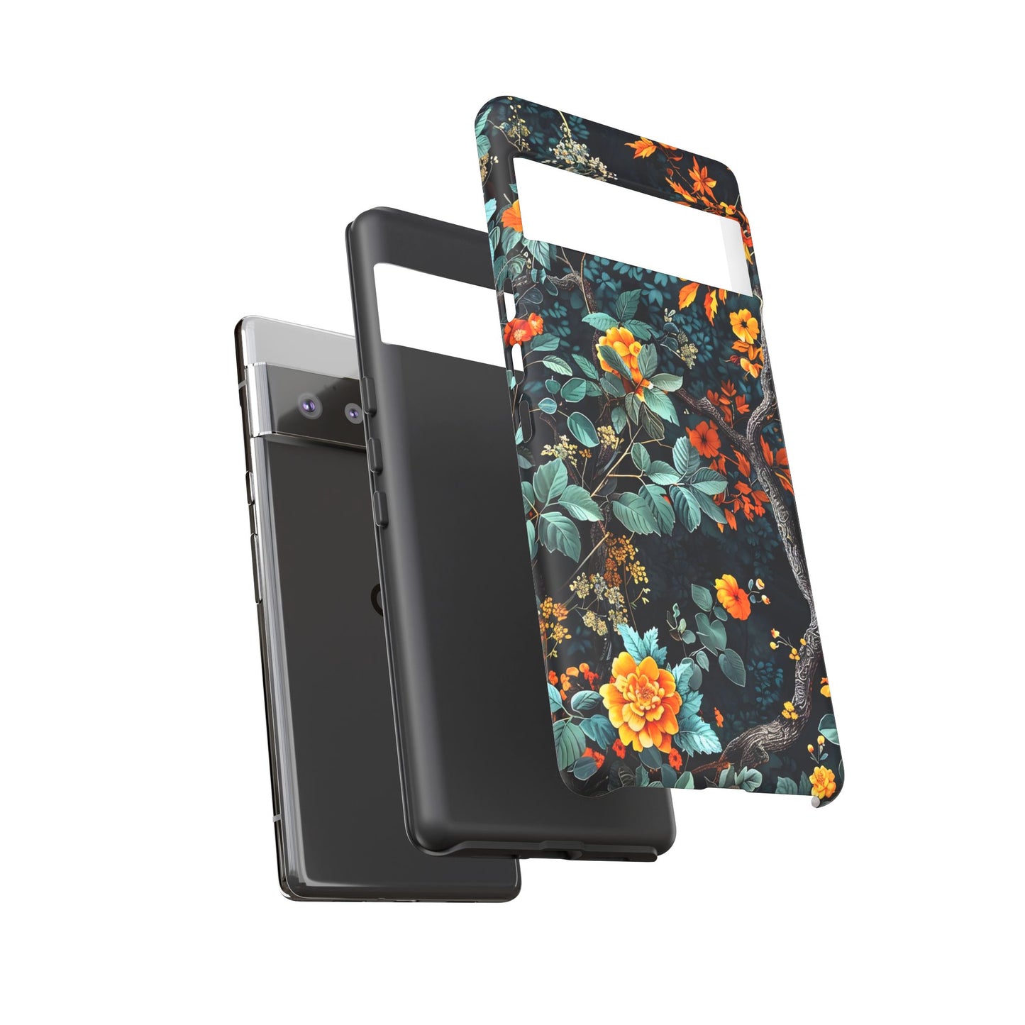 Floral Phone Case | Tough Cases, Protective Cover, Gift for Her, Autumn Vibes, Floral Phone Accessory, Unique Design