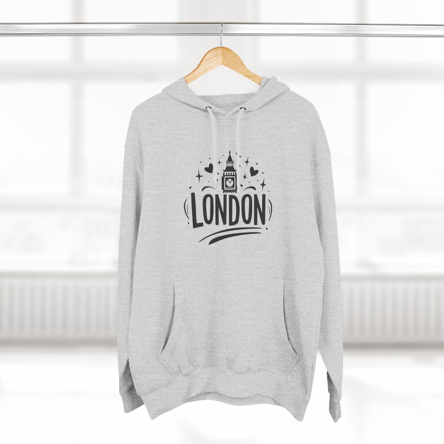 Cool London Cozy Three-Panel Fleece Hoodie