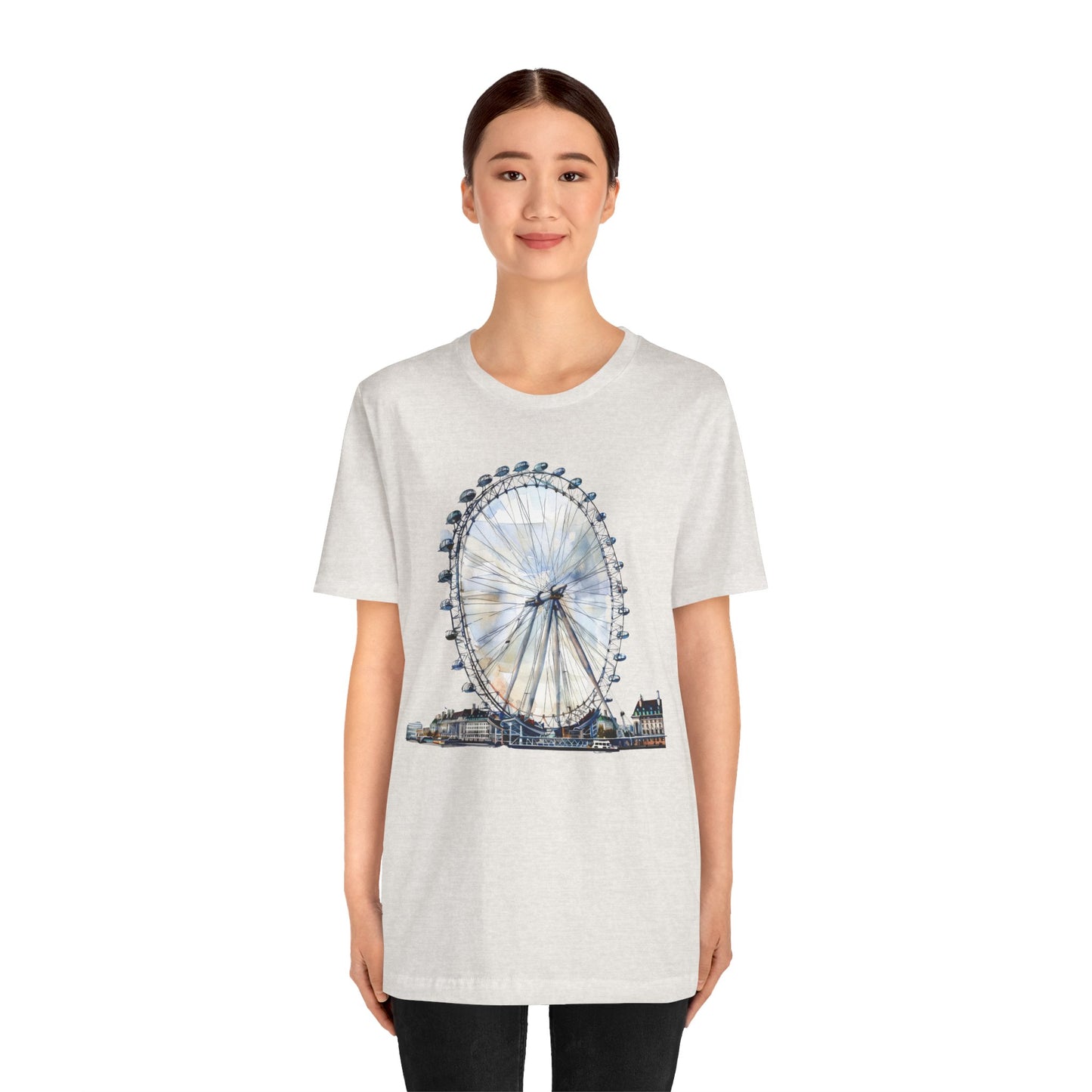 Unisex Jersey Short Sleeve Tee - Iconic London Eye Design