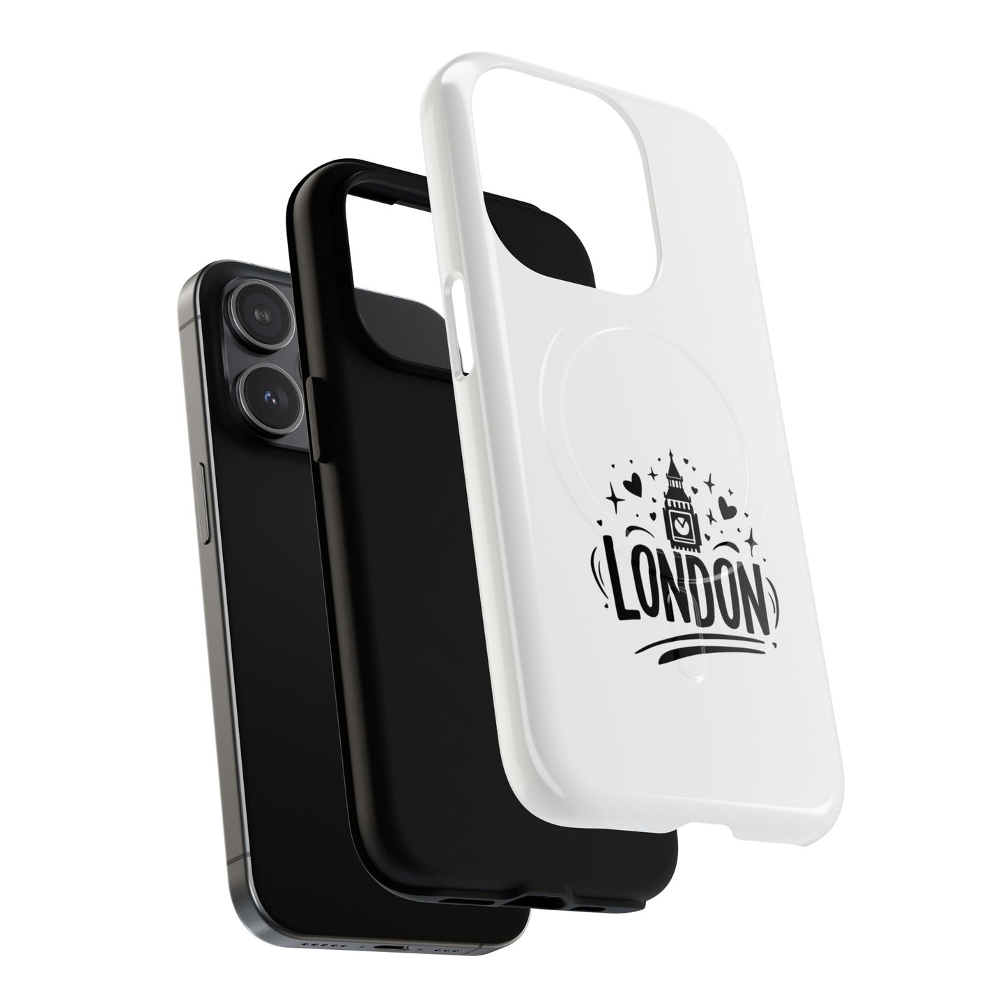 Stylish London-themed Magnetic Phone Case - Durable Protection, Perfect Gift, Unique Design, Travel Accessory, Personalized Cell Cover