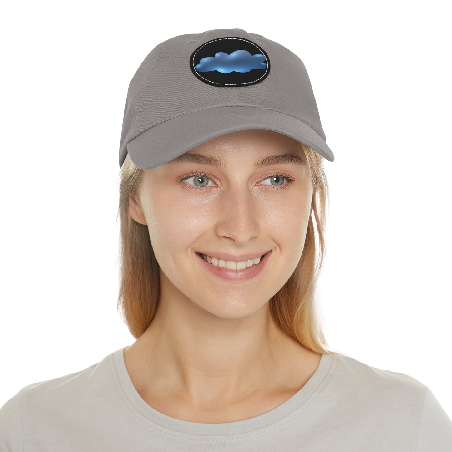Gliter Cloud Stylish Dad Hat with Leather Cloud Patch | Casual Summer Accessory, Perfect Gift for Dads, Unisex Cap, Outdoor Fun, Relaxed Vibe