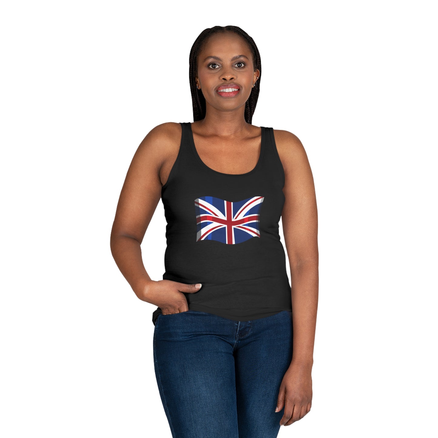 Women's Tank Top - UK Flag Design - Union Jack Symbol