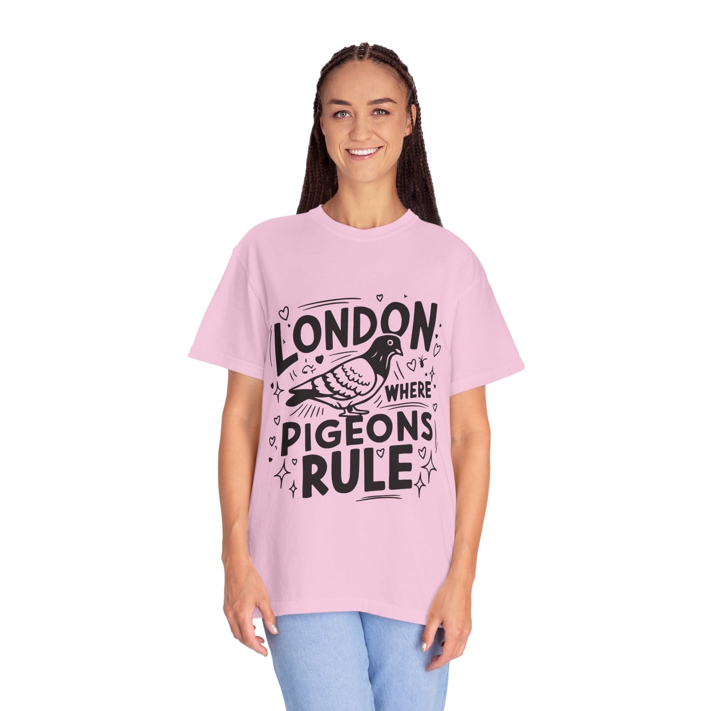 Unisex Garment-Dyed T-shirt - London Where Piegeons Rule