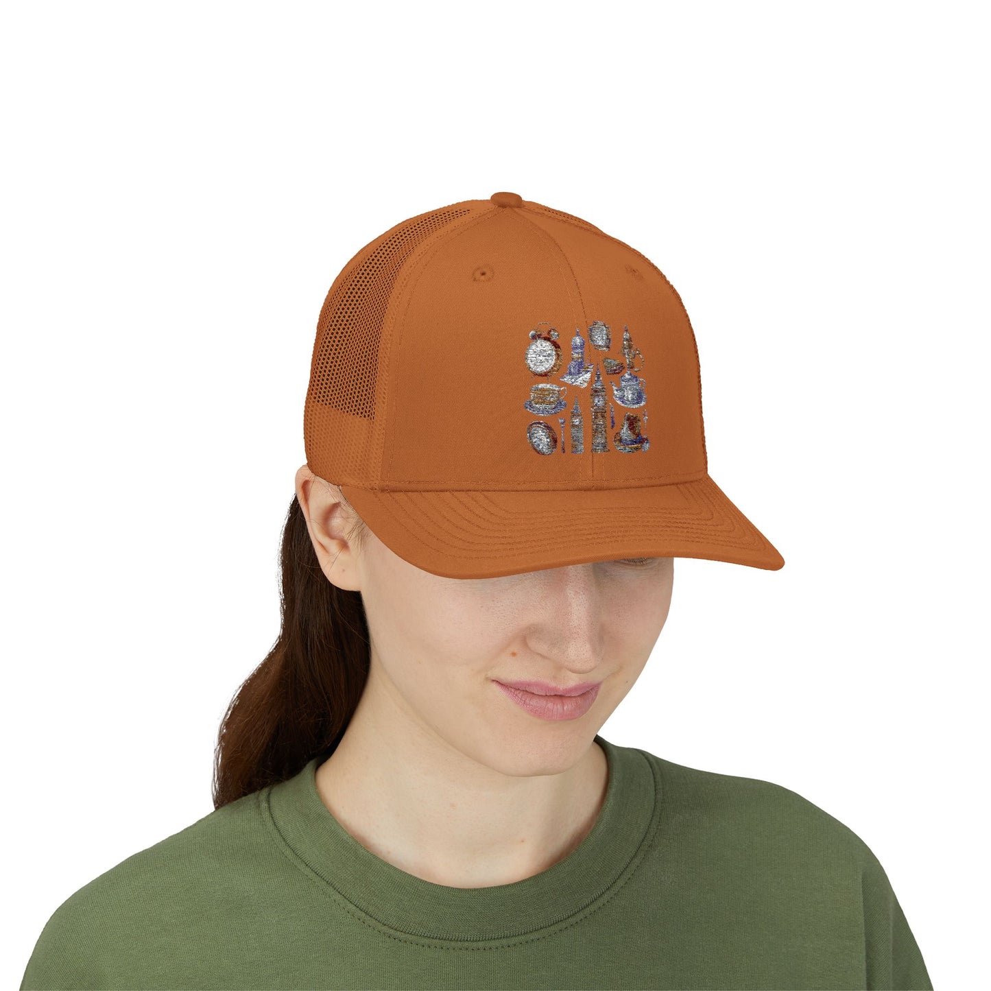 Vibrant Snapback Trucker Cap with Glitter Design, Stylish Hat for Summer, Festival Wear, Outdoor Activities, Gift for Him/Her