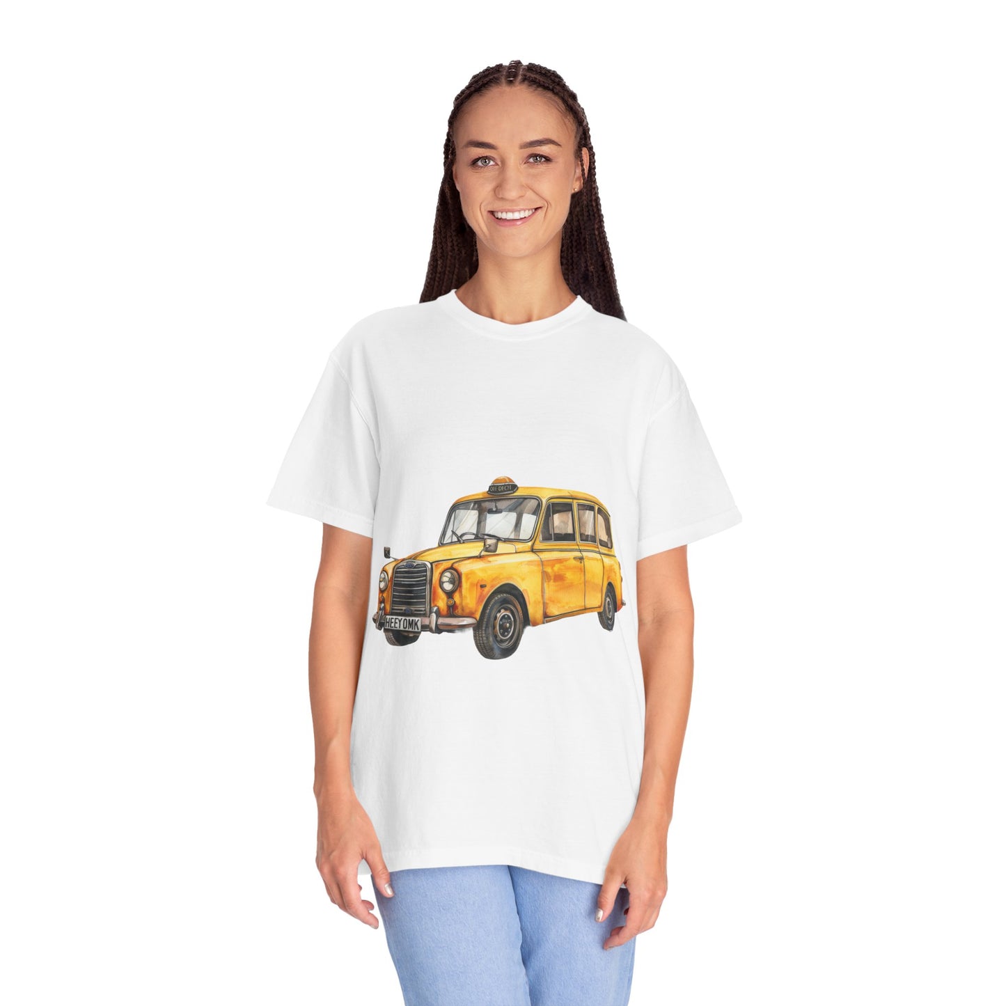 Unisex Garment-Dyed T-shirt - Vintage British Car