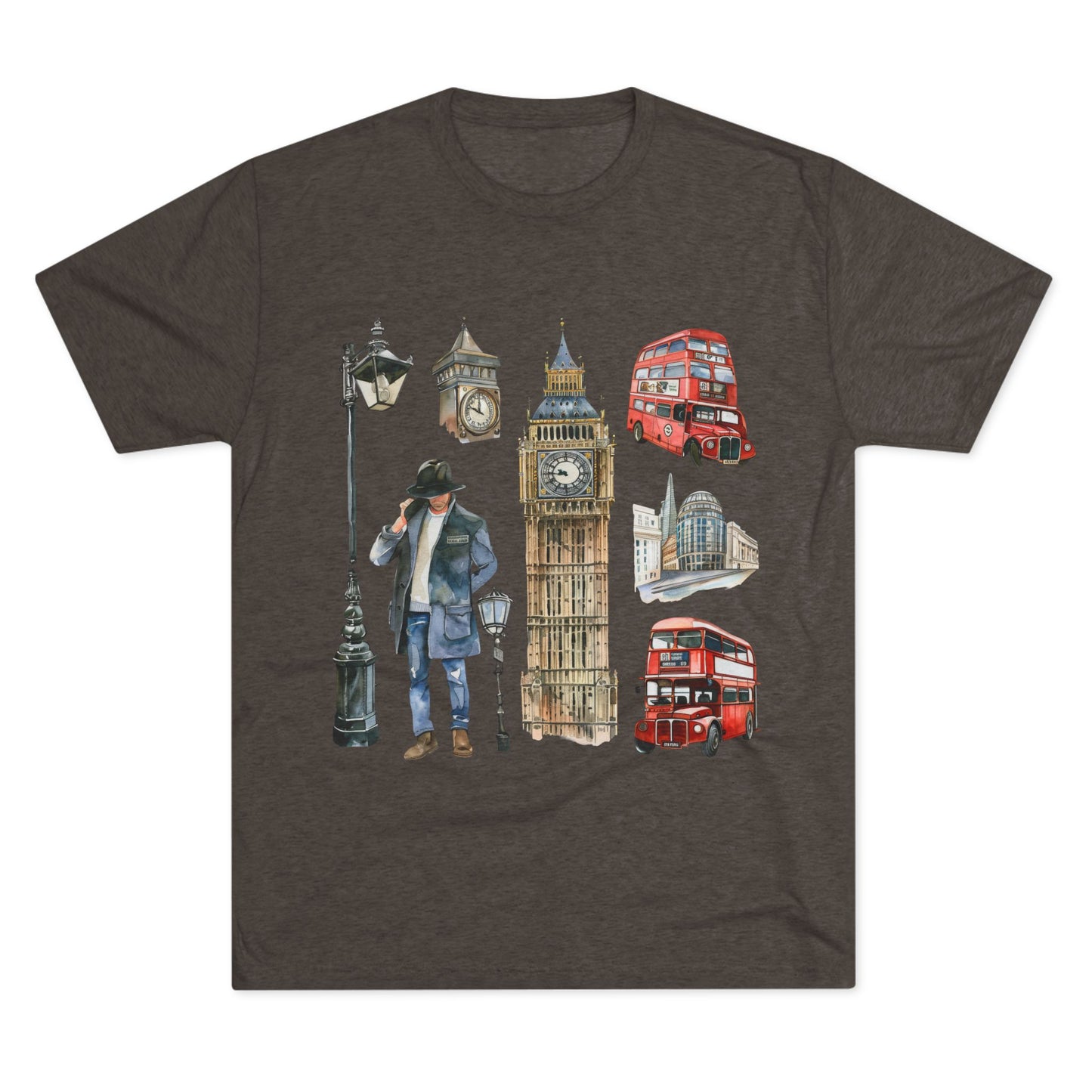 Vintage England Iconic Unisex Tri-Blend Crew Tee