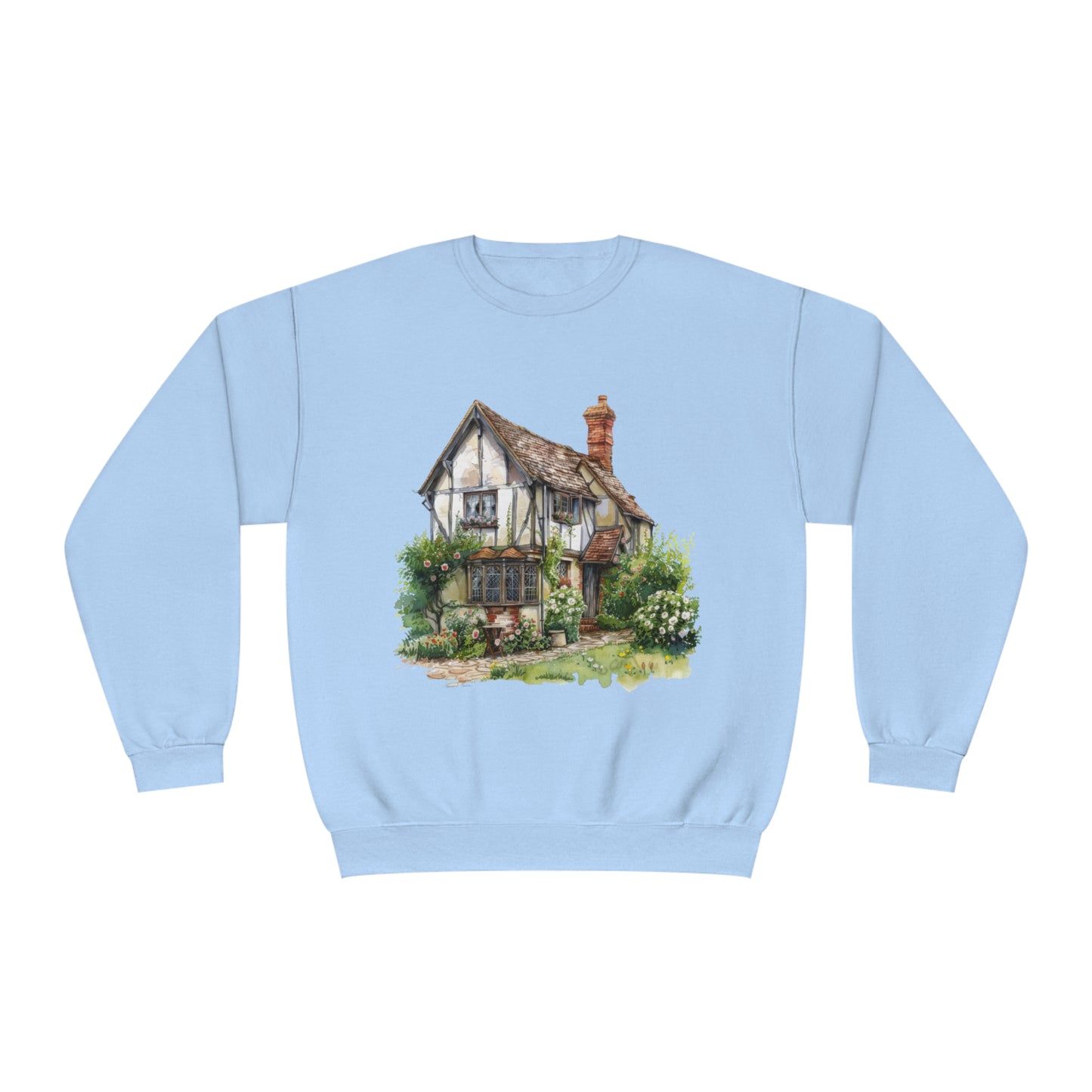 Unisex NuBlend® Crewneck Sweatshirt - British Historic House Classic Architectural Elegance