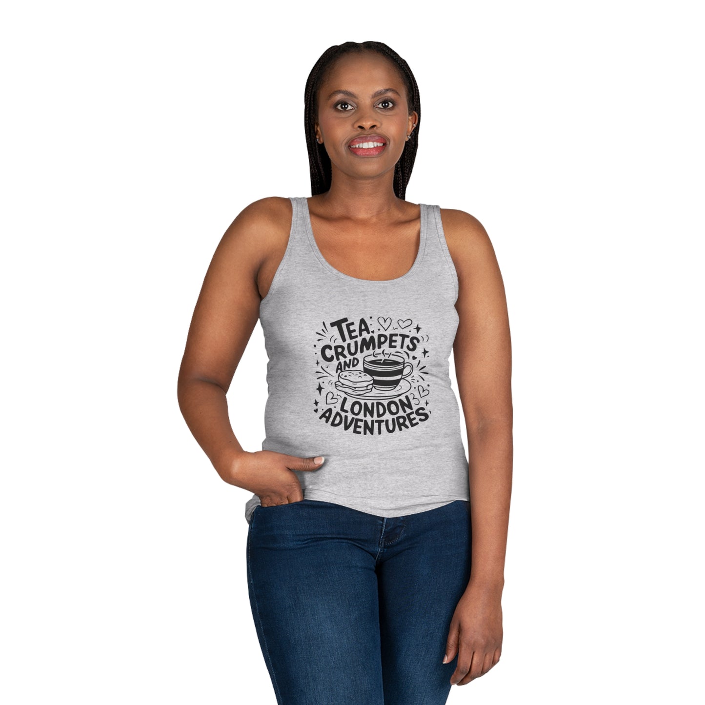 Women's Tank Top - Tea crumpets and love London adventures