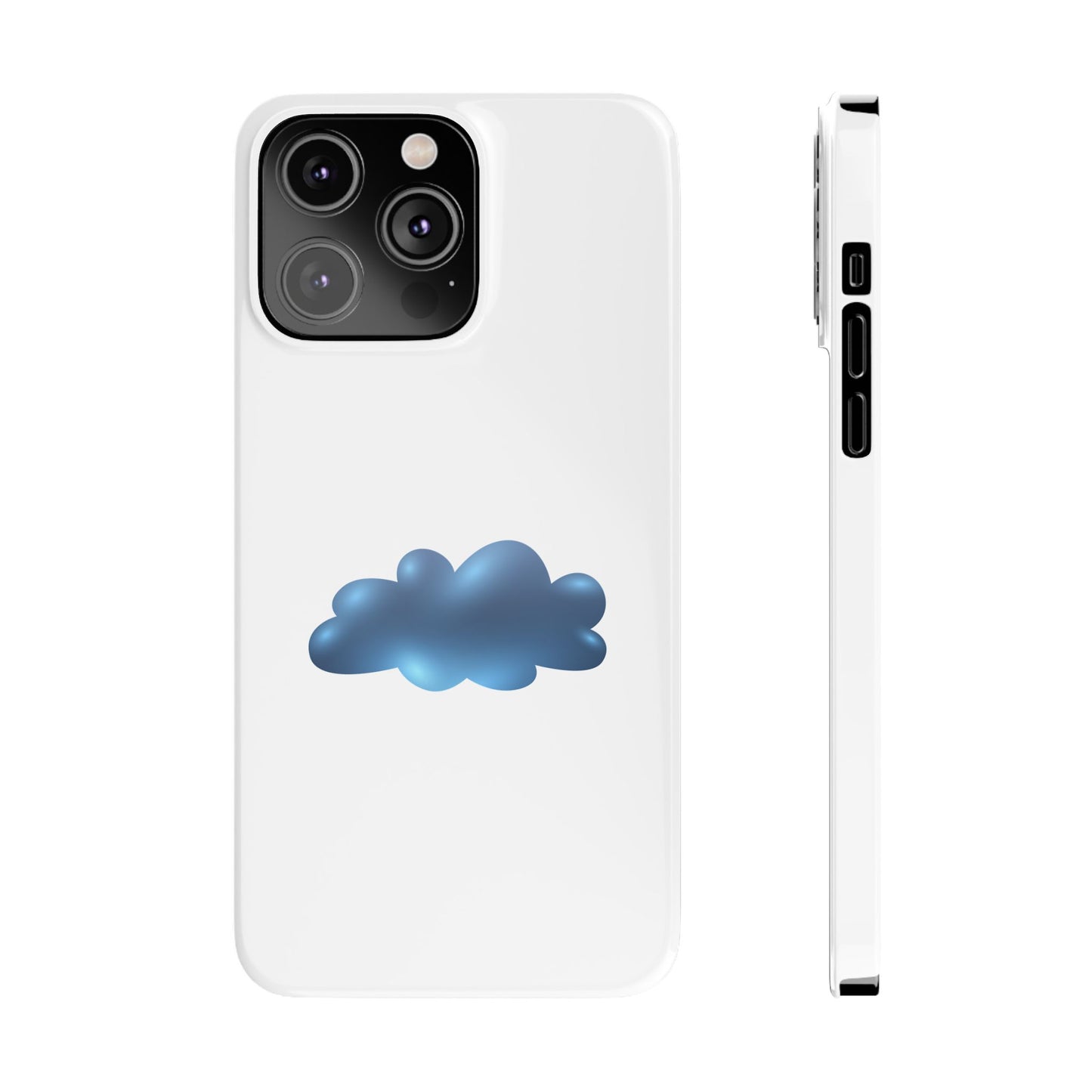 Cloud Design Slim Phone Cases - Aesthetic Protection for Your Device, Cute Phone Cover, Trendy Accessories, Gift for Her, Cloudy Vibes