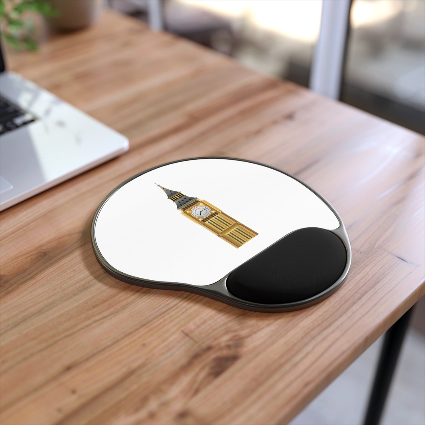 Big Ben Mouse Pad with Wrist Rest, Gamer Desk Pad, Office Decor, Ergonomic Mouse Mat, Gift for Students, Home Office Essentials